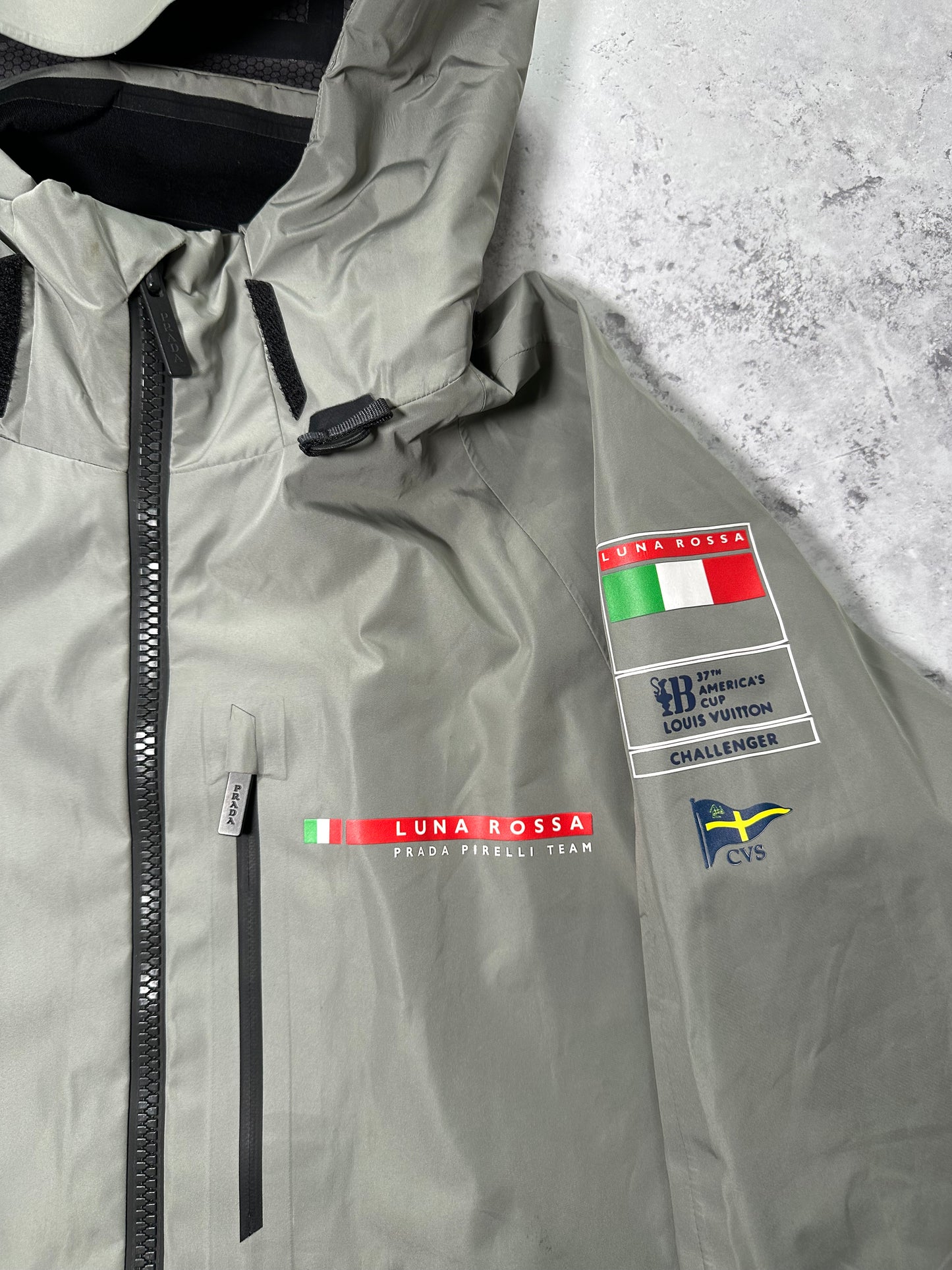 Prada Luna Rossa 2023 Pirelli *Team Exclusive* Technical Sailing Shell Jacket (XL/XXL)