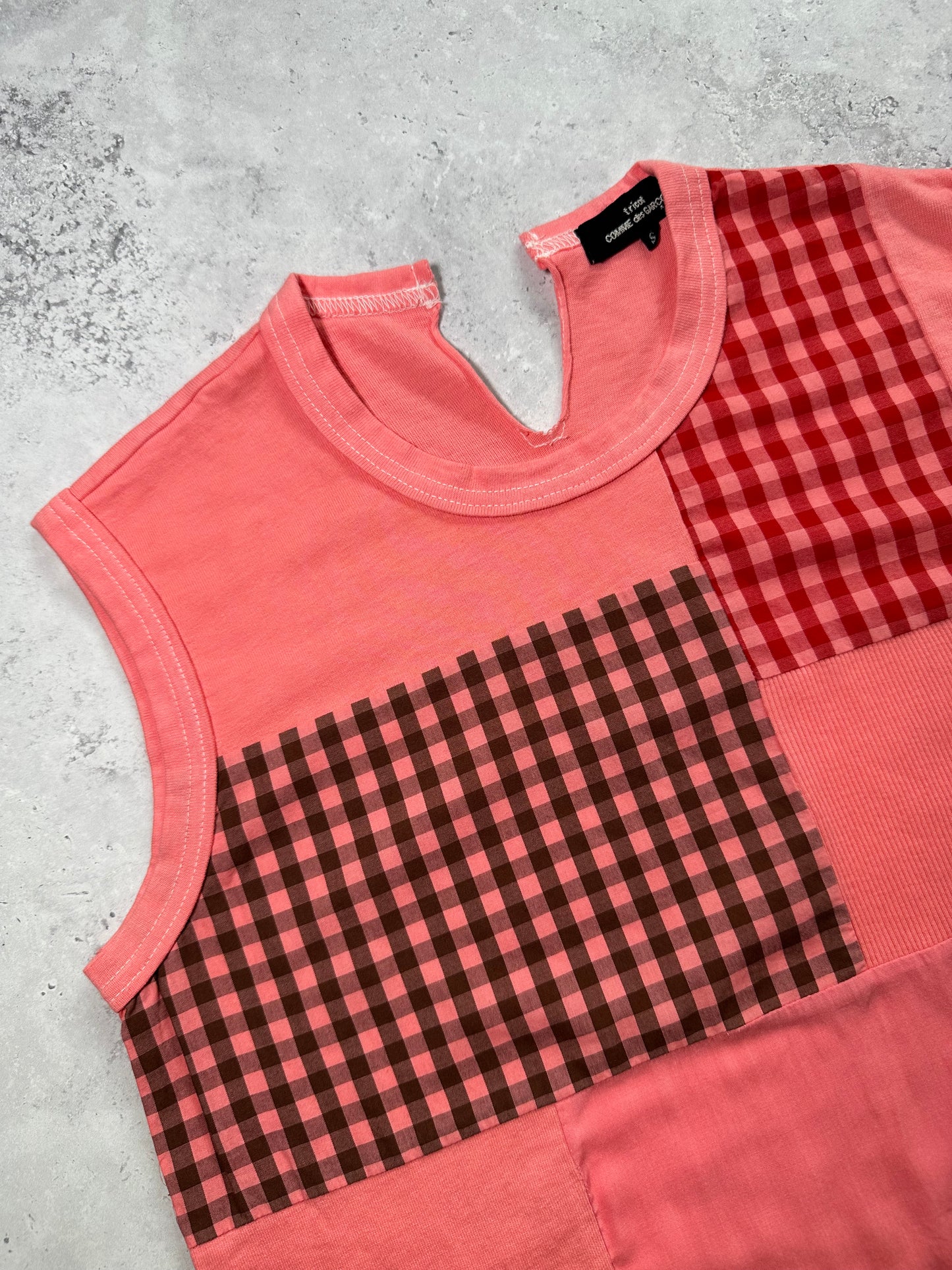 Comme des Garçons Tricot AD2012 Reconstructed Patchwork Vest Tank Top (S)