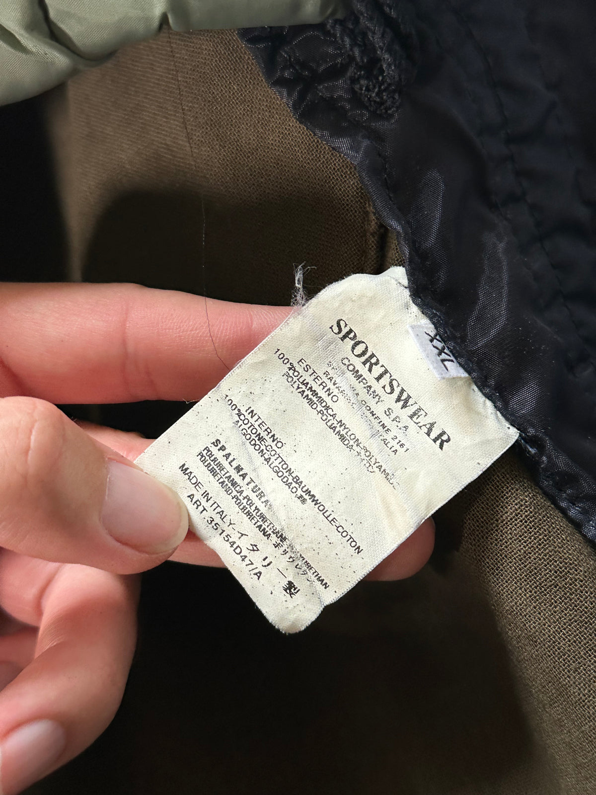 Stone Island SS2001 Monofilament Jacket by Paul Harvey (XXL)