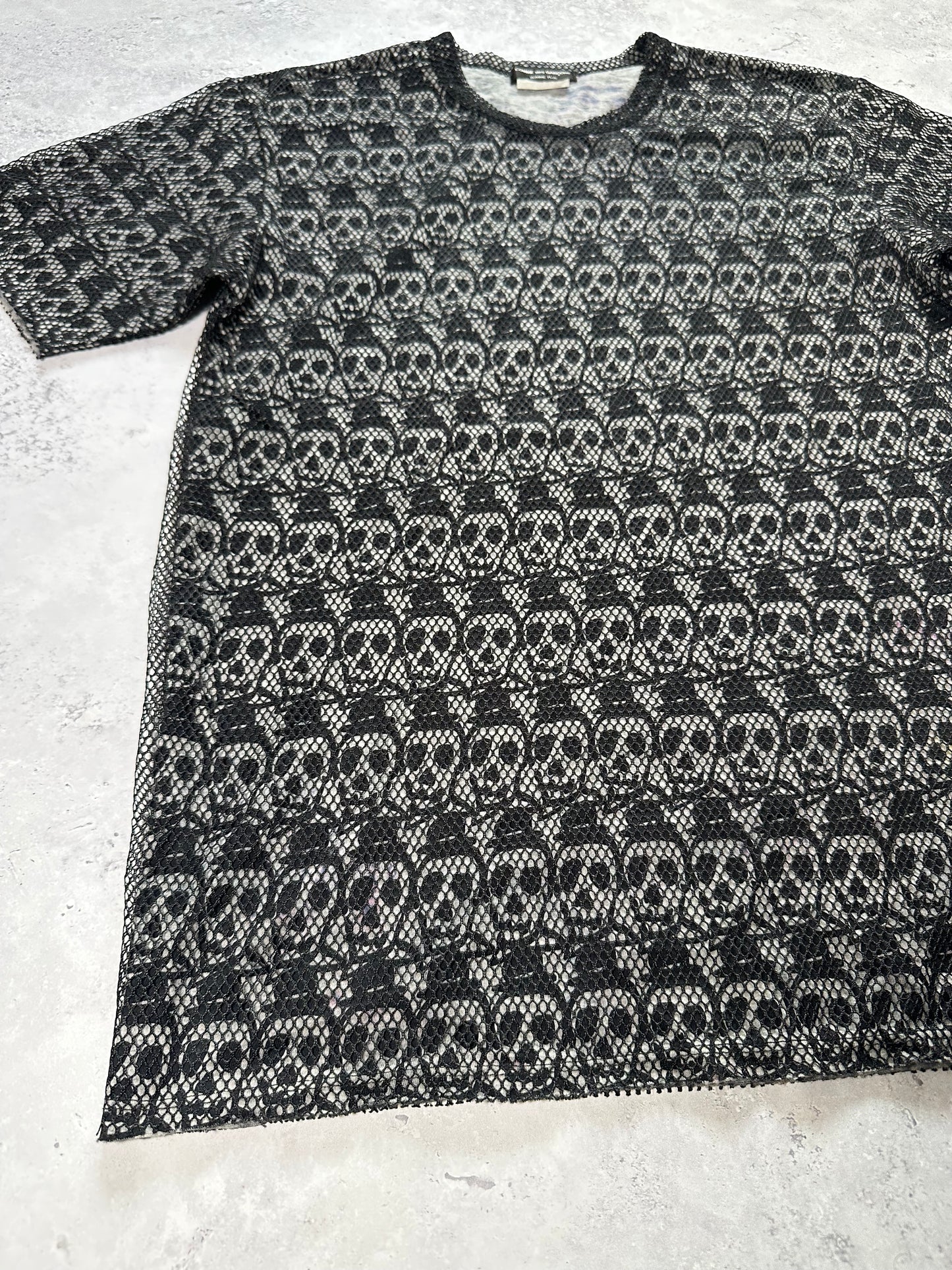 Comme des Garçons Homme Plus AD2010 Mesh Skull Tshirt (S)
