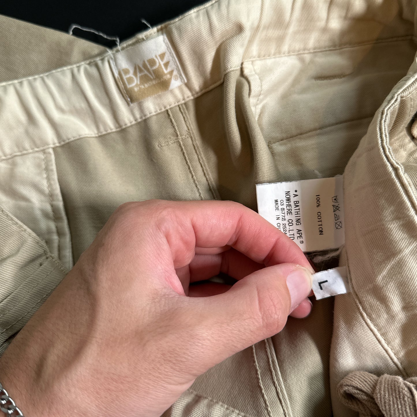 2006 Bape Sad Face Trousers