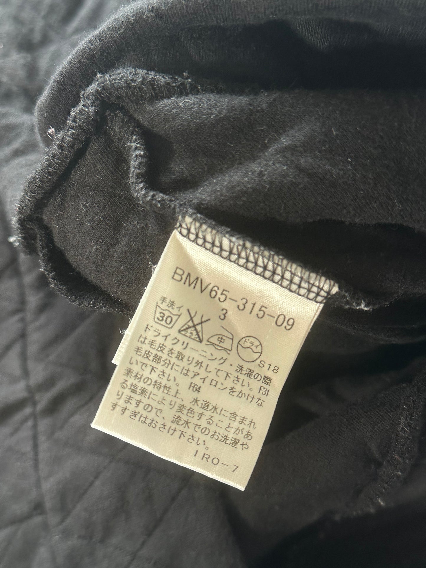 Burberry Black Label 2007 Diamond Stitch Fur Hood Zip Hoodie (M)