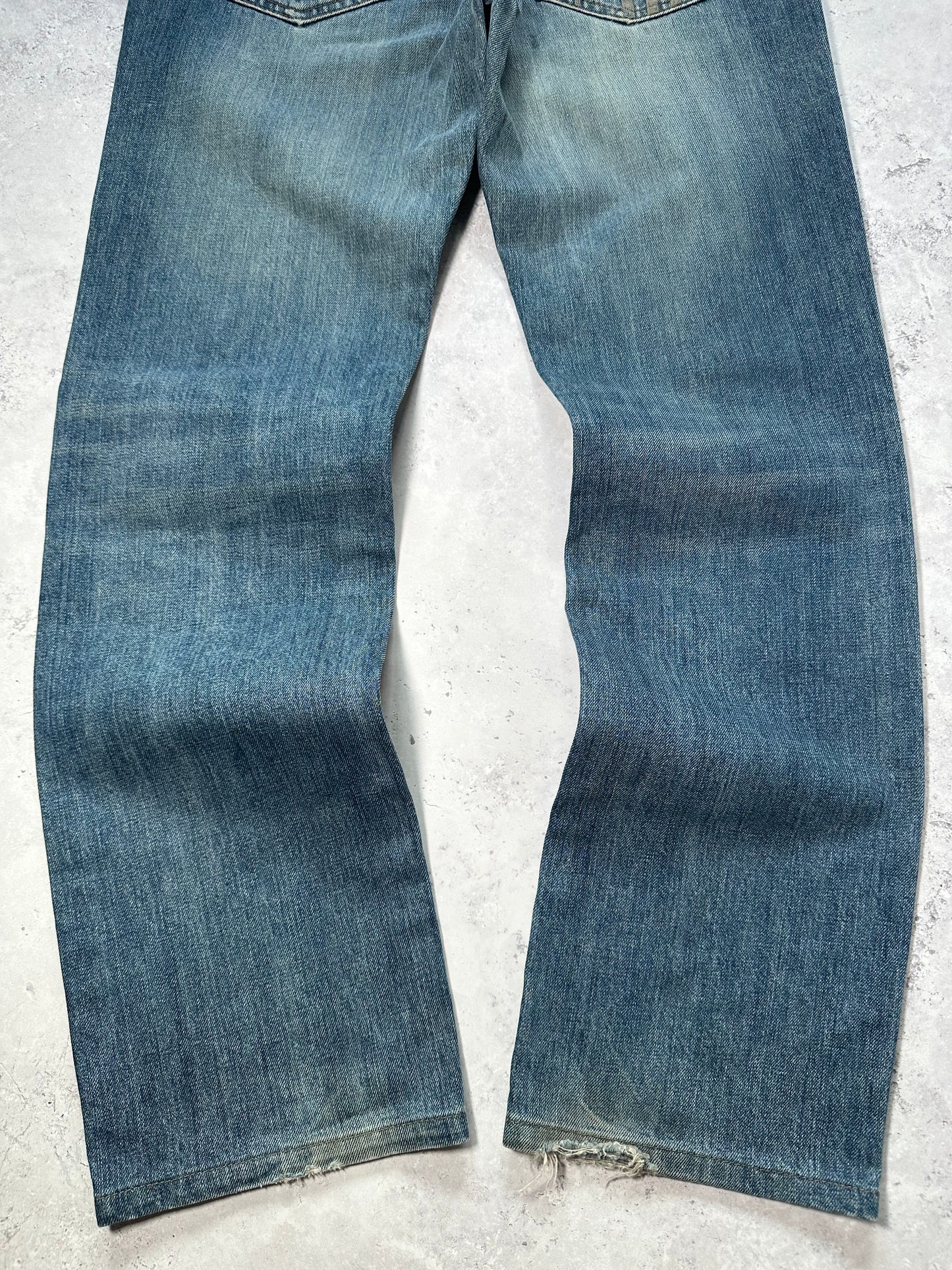 Burberry Black Label 2008 Embroidered Pocket Check Jeans (W29”/73cm)