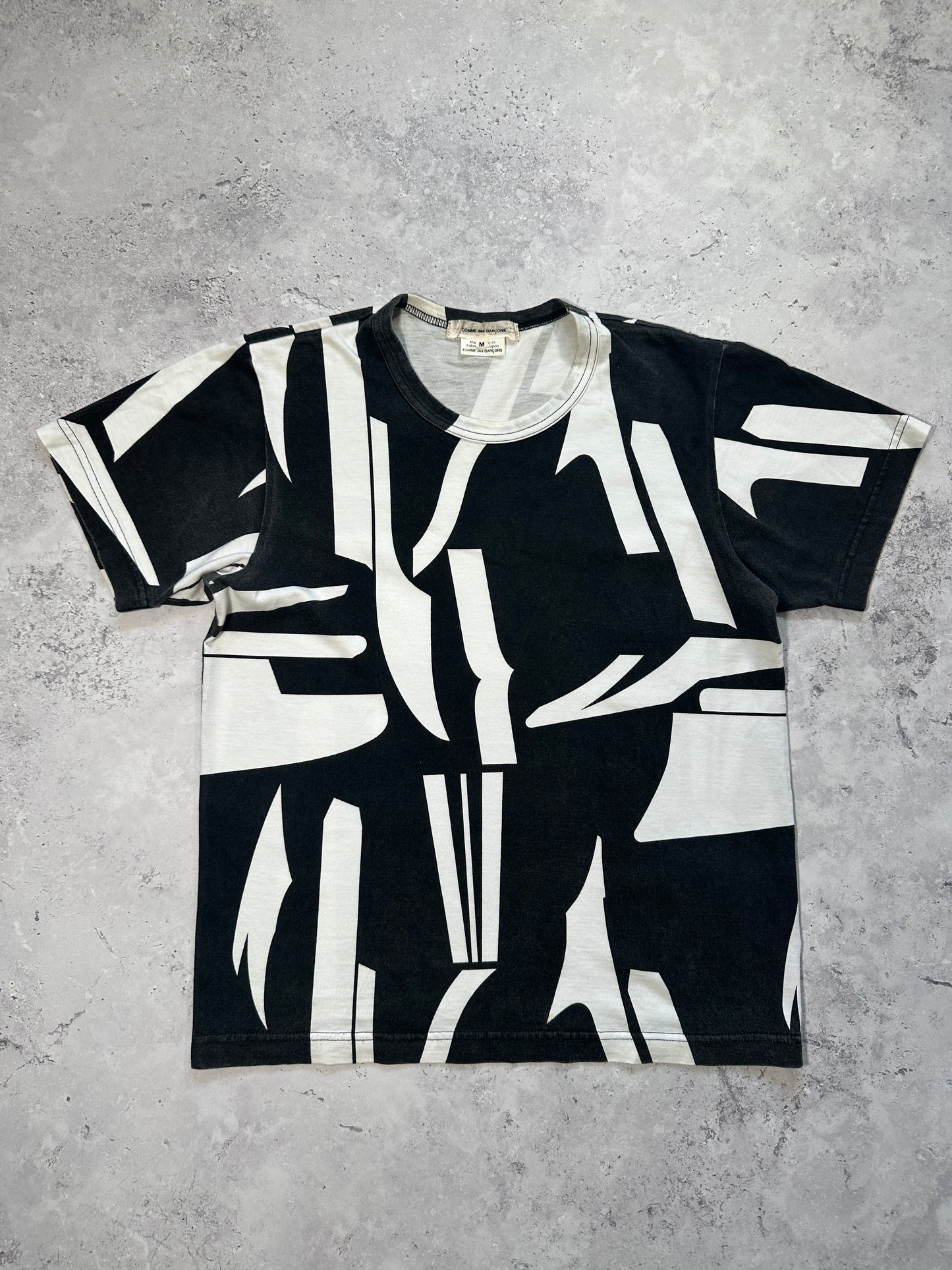 Comme des Garçons AD2023 Monochrome Graphic Tshirt (M)