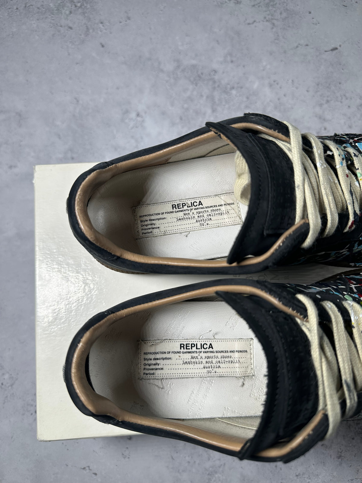 Maison Margiela Aggressive Paint Splatter GATs