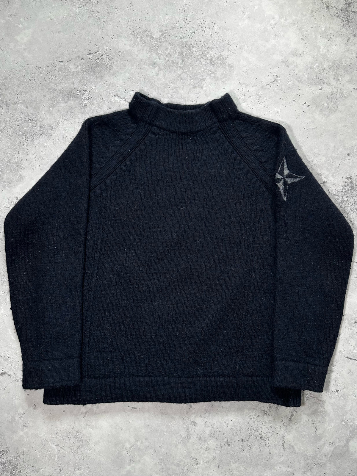 Stone Island AW2001 Wool Compass Sweatshirt by Paul Harvey (S)