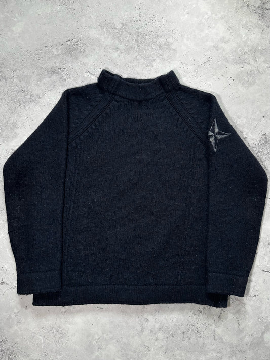 Stone Island AW2001 Wool Compass Sweatshirt by Paul Harvey (S)