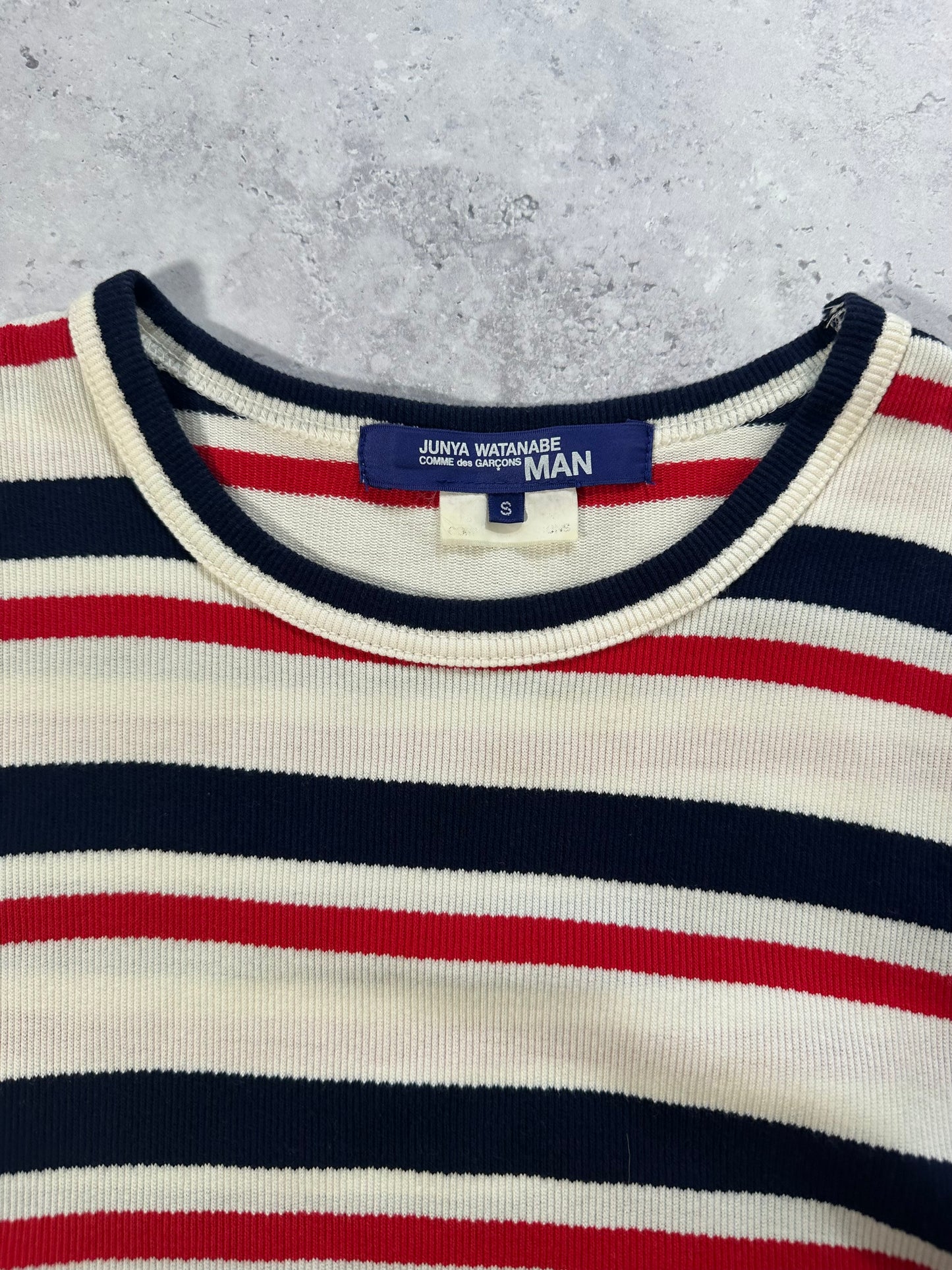Junya Watanabe MAN Comme Des Garçons AD2017 Striped Knit Tshirt