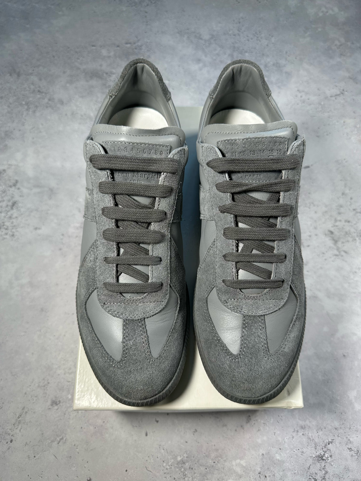 Maison Margiela 2018 GAT Low Sneakers in Cloud Grey (EU45 / UK11 / US12)