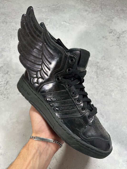 Adidas x Jeremy Scott 2012 JS Wings 2.0 Patent Black Sneakers