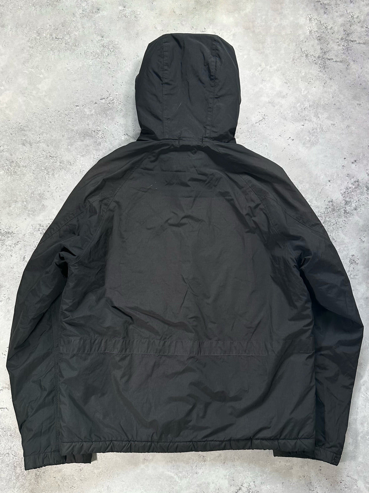 Stone Island AW2004 Quilted Nylon Double Hood Jacket by Paul Harvey (L-XL)
