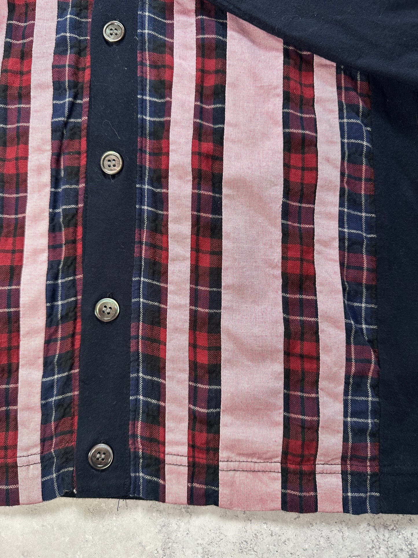 Comme des Garçons Homme AD2009 Plaid Stripe Cardigan (S)