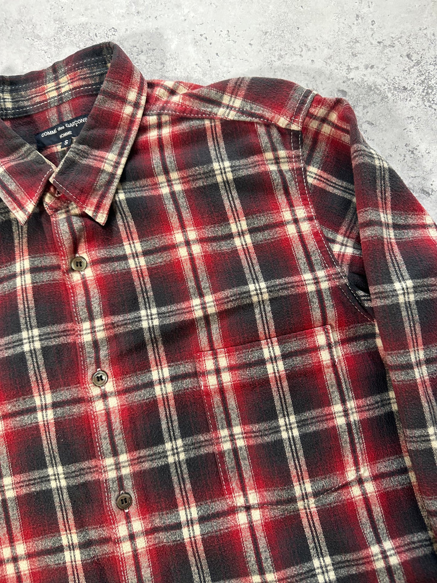 Comme des Garçons Homme AD2011 Plaid Longsleeve Shirt (S-M)