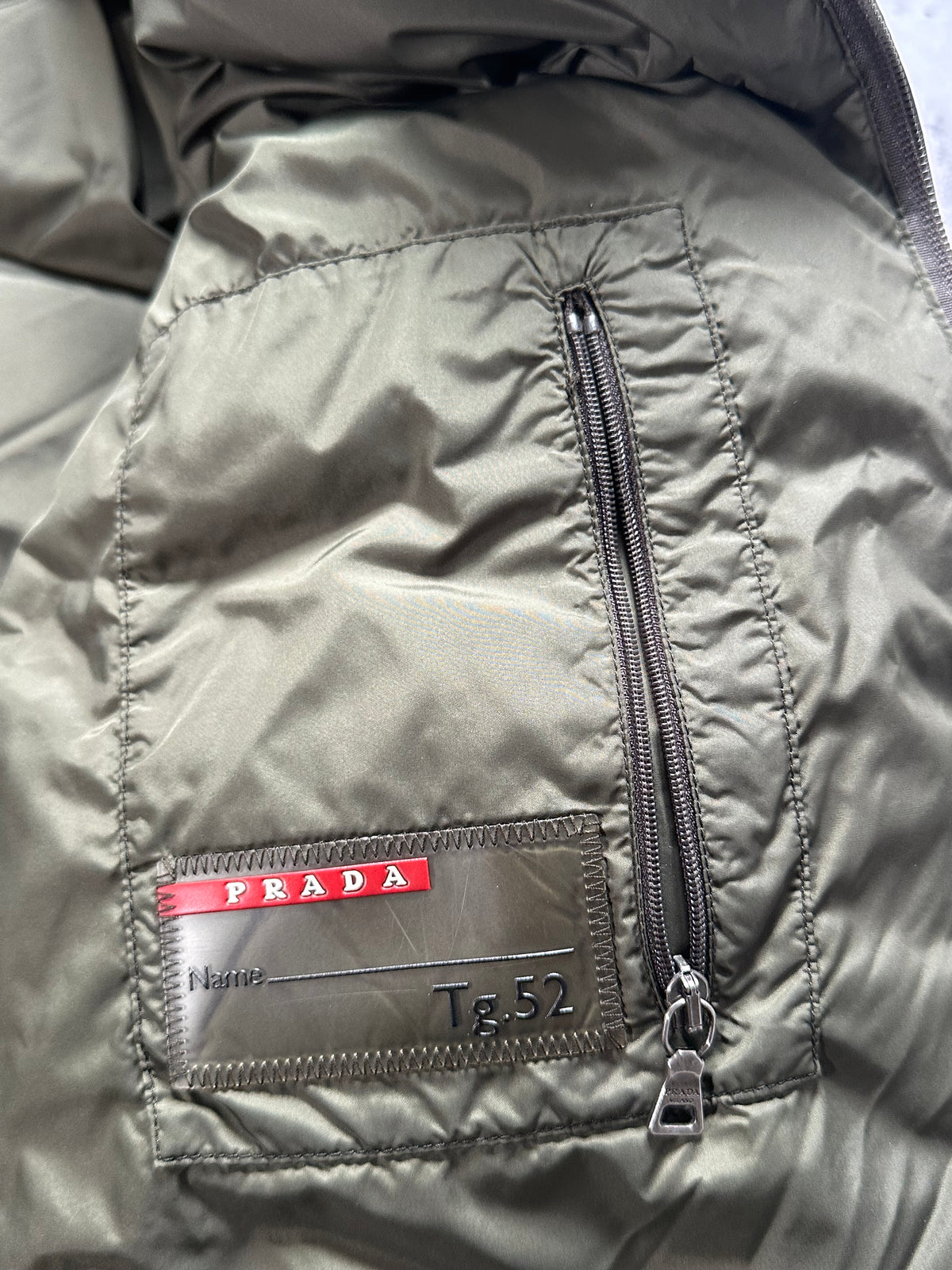 Prada FW2010 Olive Nylon Down Puffer Jacket (52)
