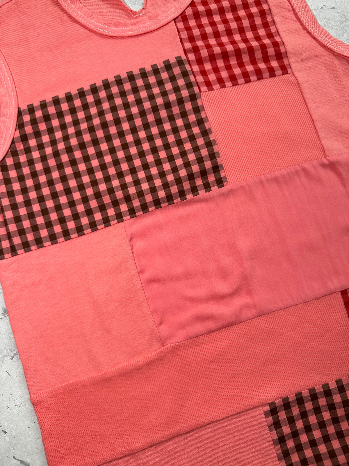 Comme des Garçons Tricot AD2012 Reconstructed Patchwork Vest Tank Top (S)