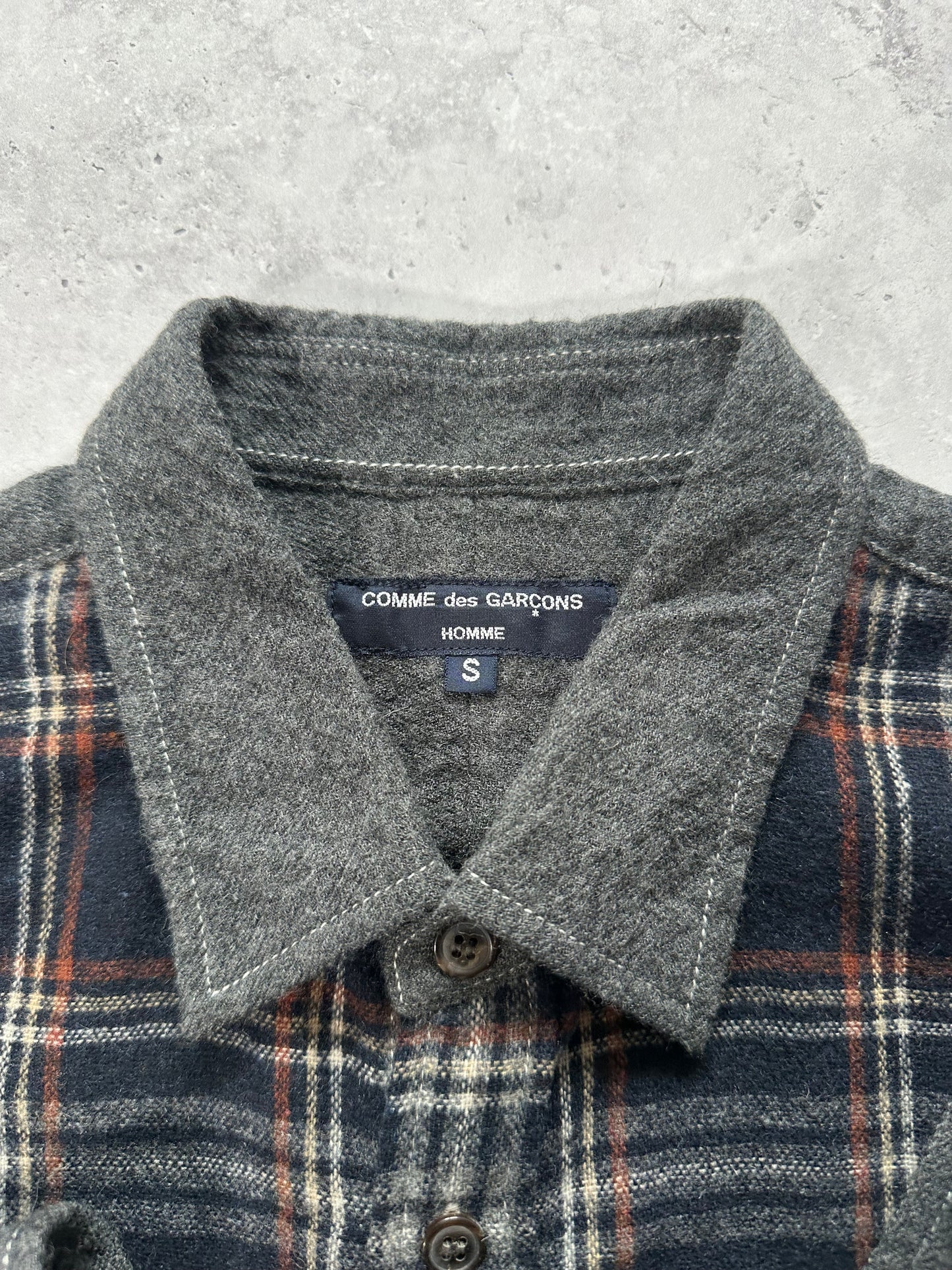 Comme des Garçons Homme AD2013 Plaid Button Up Longsleeve Shirt (S-M)