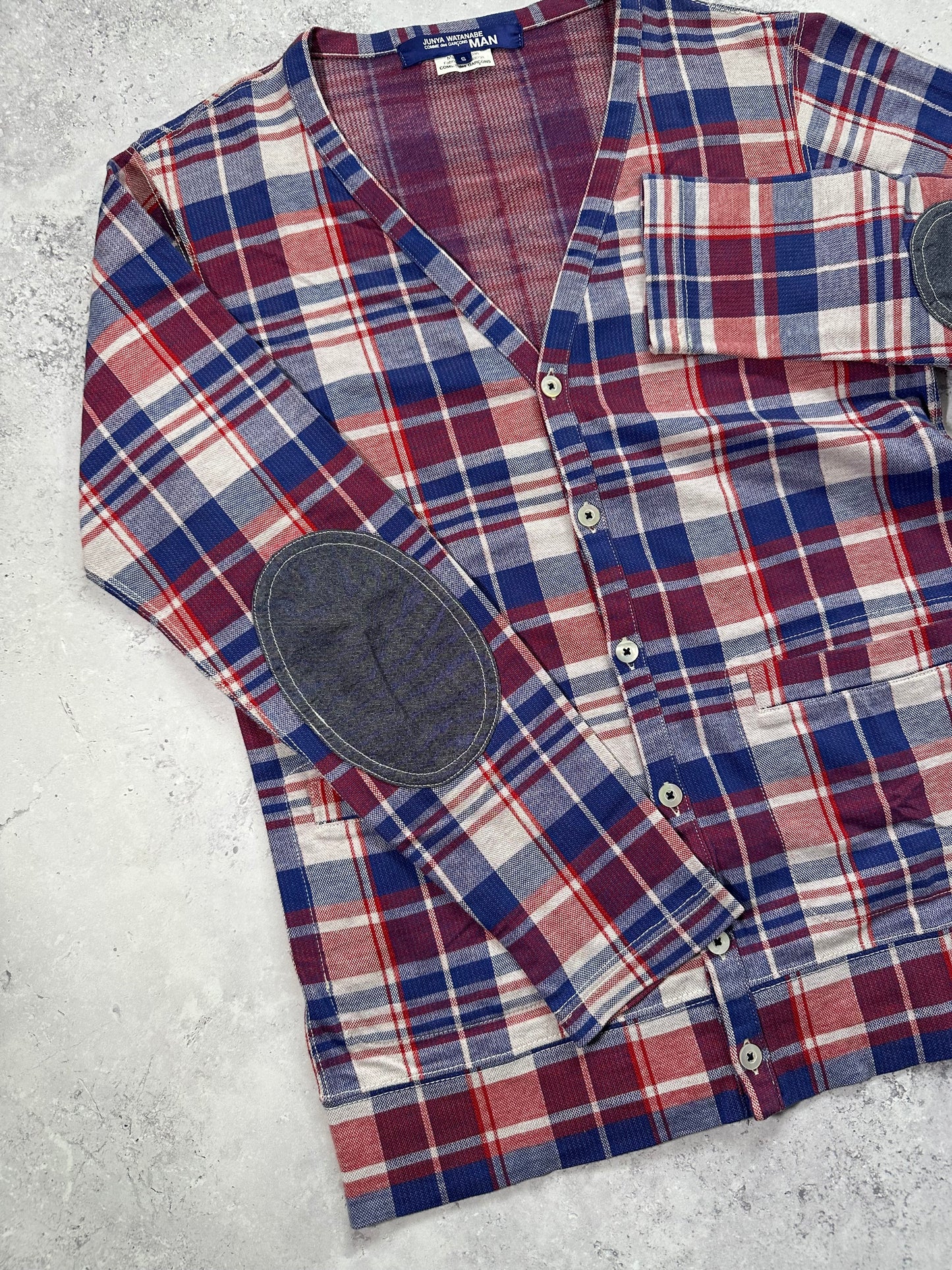Junya Watanabe MAN Comme des Garçons 2012 Plaid Cardigan (S)