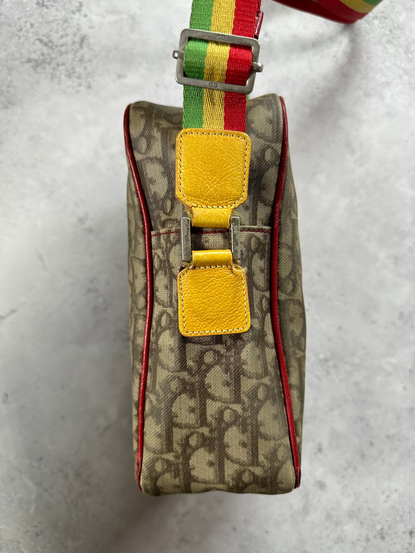 Christian Dior Rasta Trotter Monogram Messenger Bag by John Galliano