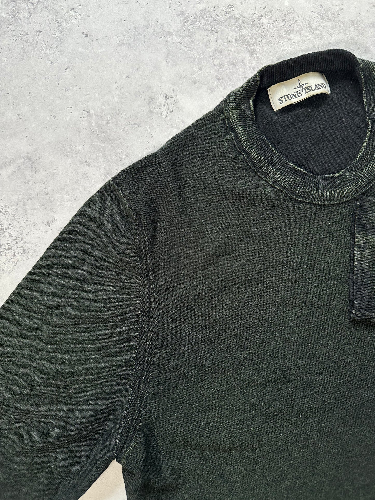 Stone Island Forest Green Dye Treatment Sweatshirt (L)