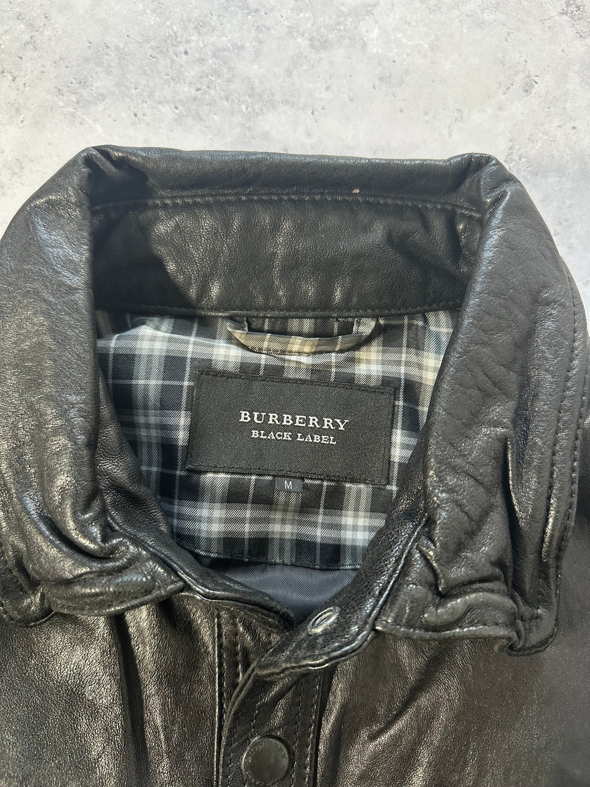 Burberry Black Label 2009 Leather Double Pocket Field Jacket (S)