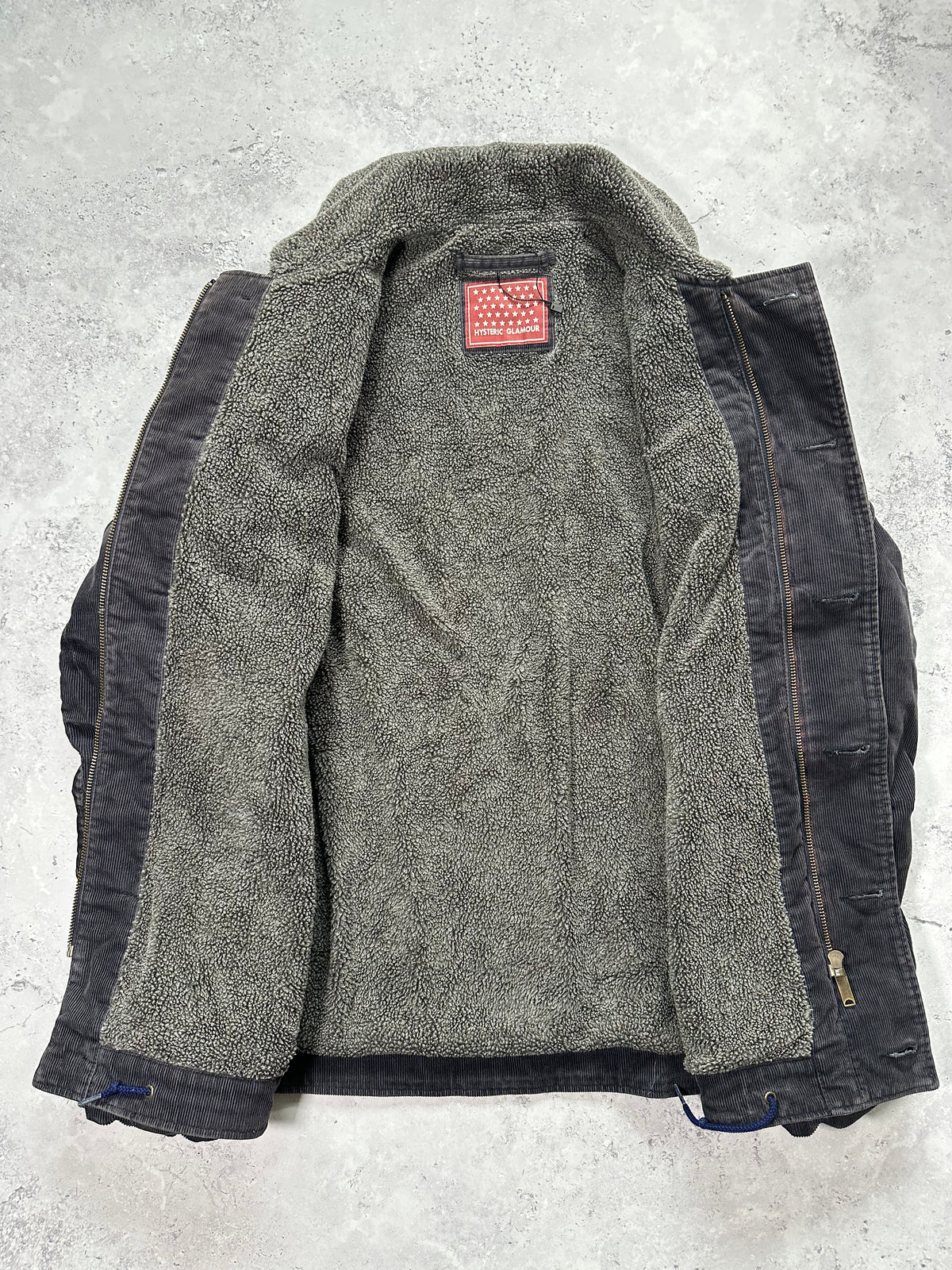 Hysteric Glamour 2002 Team Hysteric U.S. Sherpa Lined Corduroy Workwear Jacket (M)