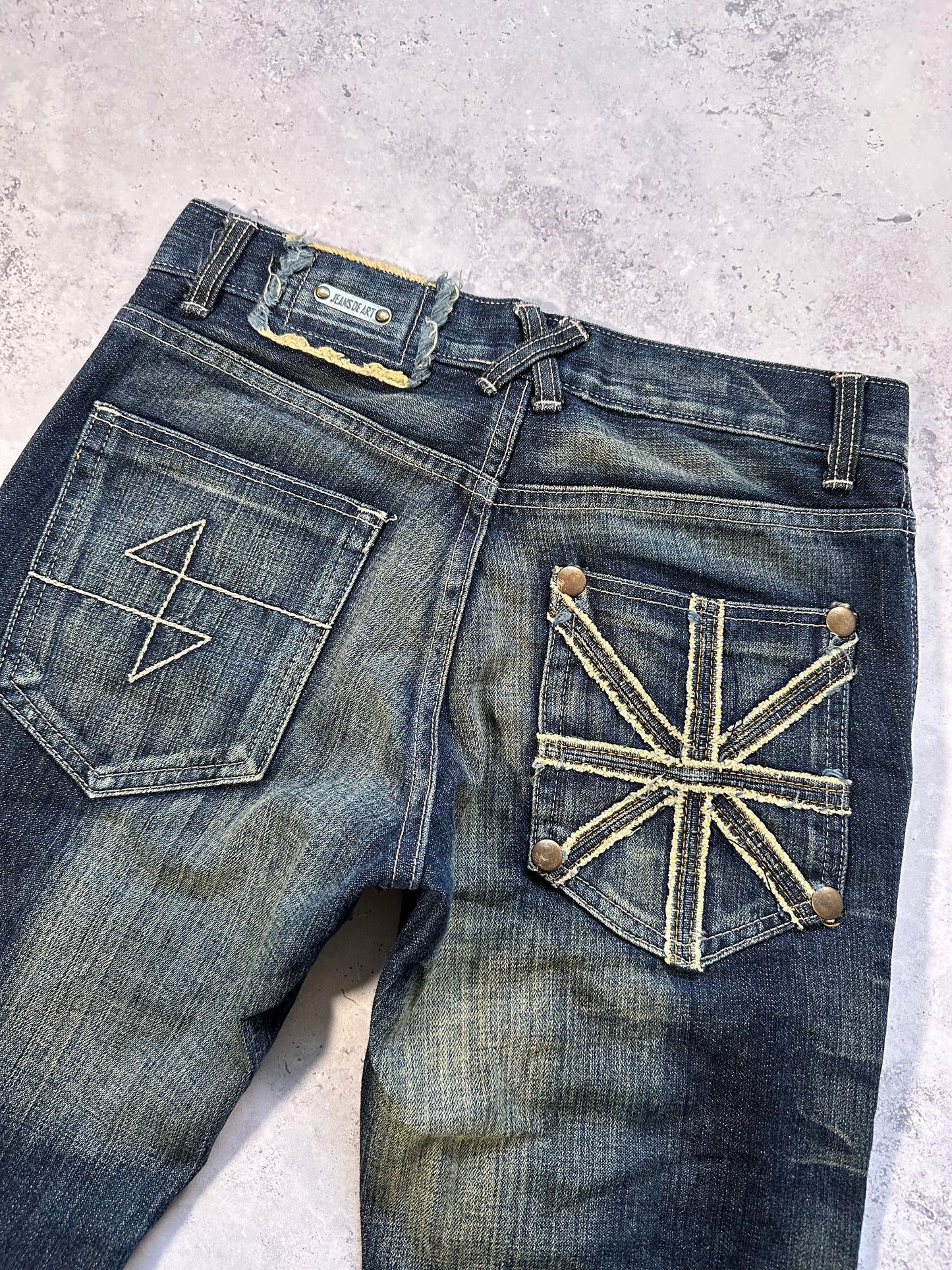 Jeans De Art Baggy Union Jack Bootcut Jeans (29 x 33)