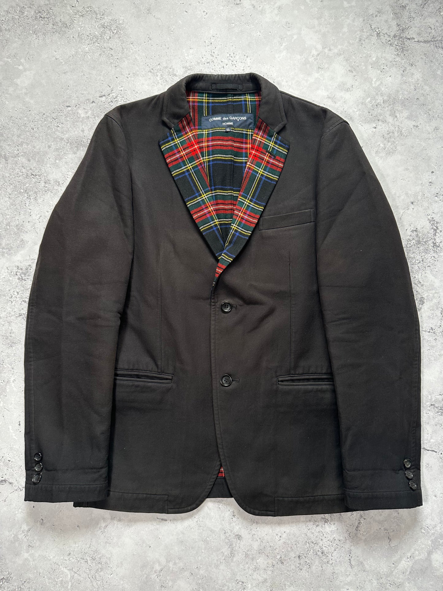 Comme des Garçons Homme AD2006 Plaid Blazer Jacket