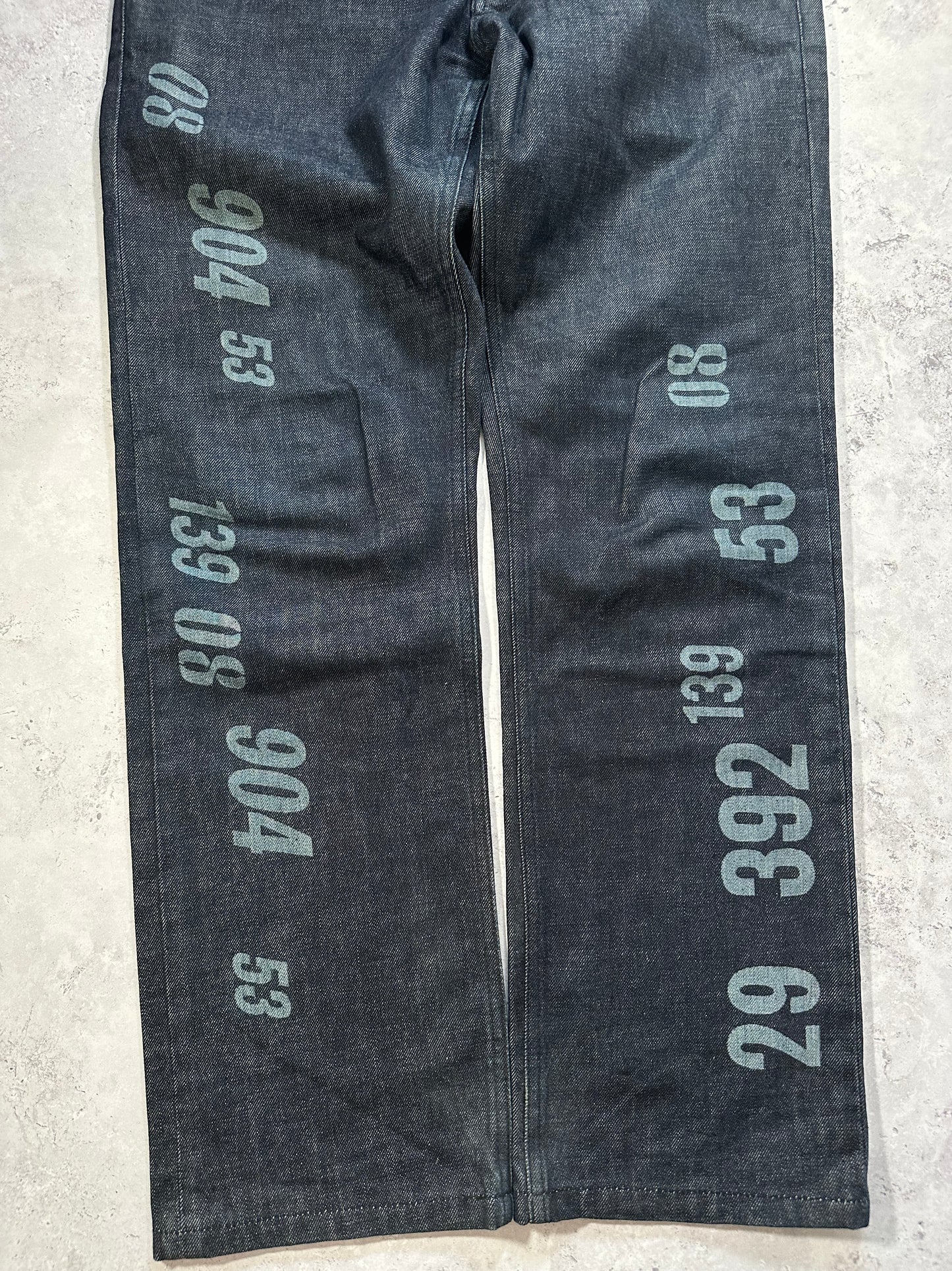 Comme Des Garçons Homme Plus AD2005 Numbers Denim Jeans (M)