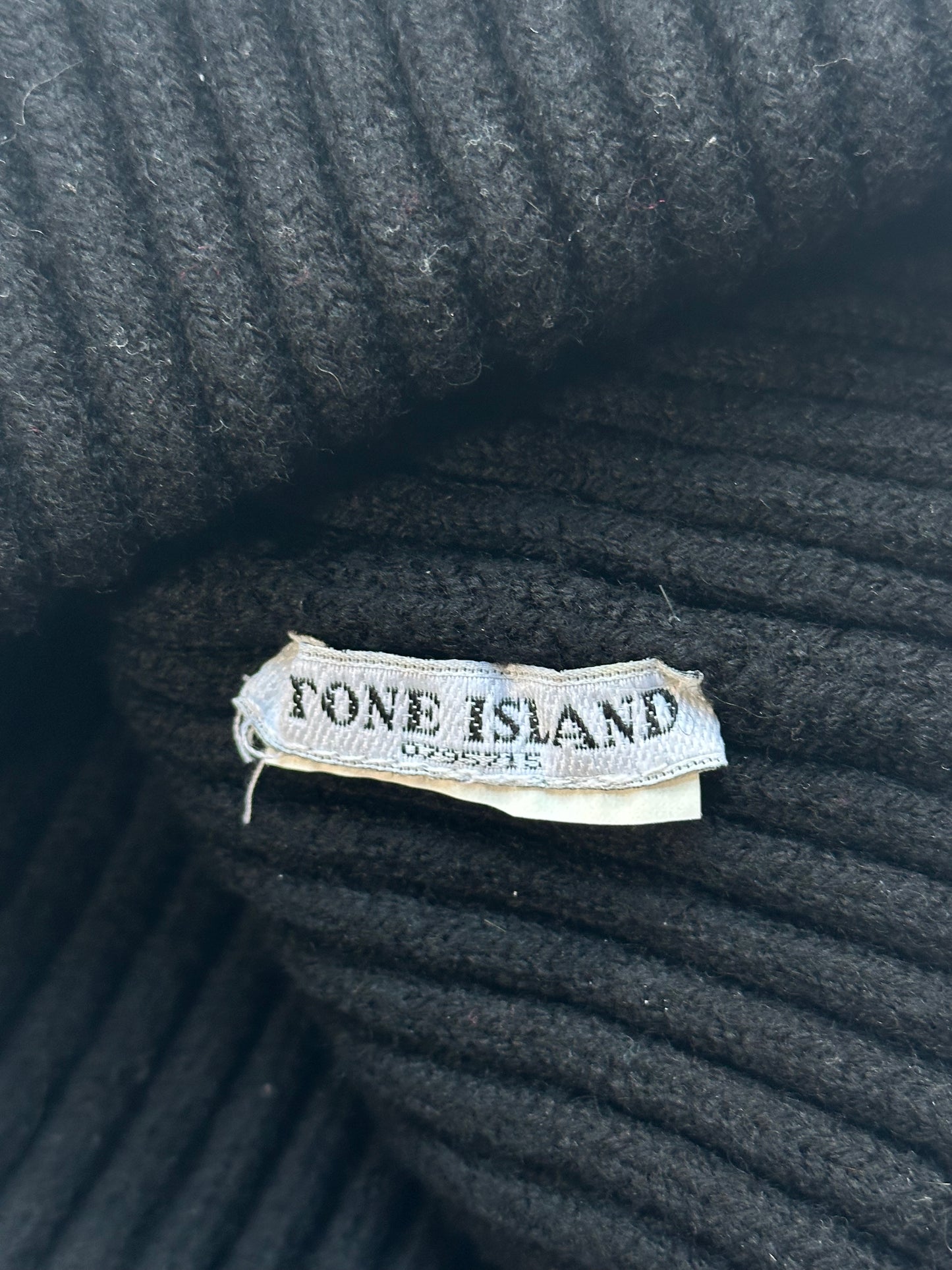Stone Island 2005 Embroidered Spell Out Ribbed Beanie by Paul Harvey