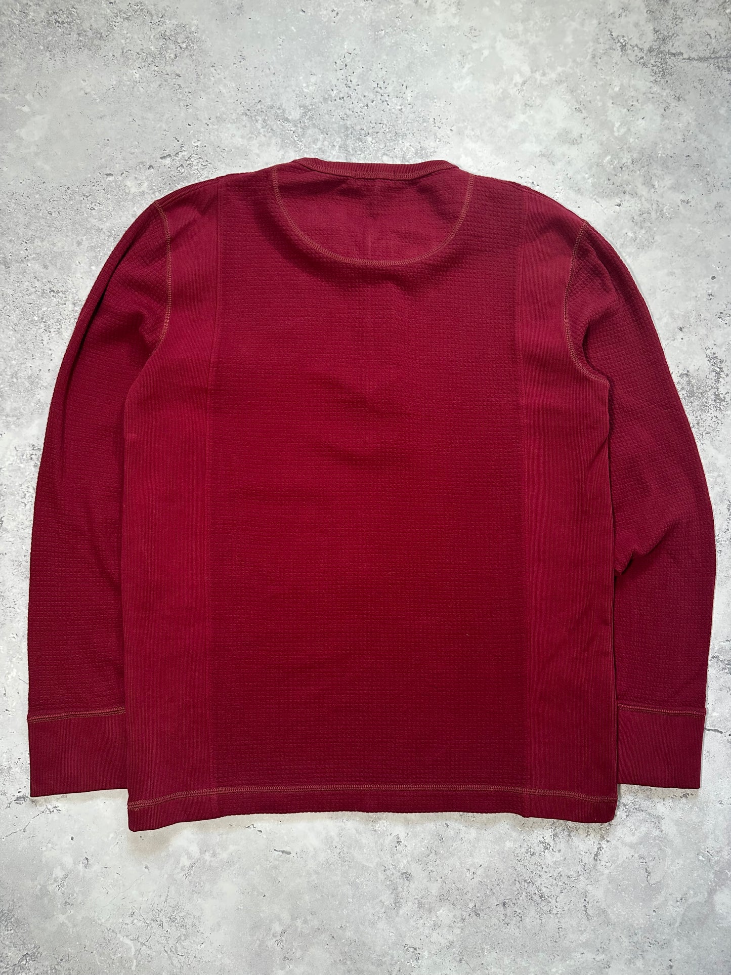Burberry Black Label Waffle Knit Longsleeve Henley Tshirt