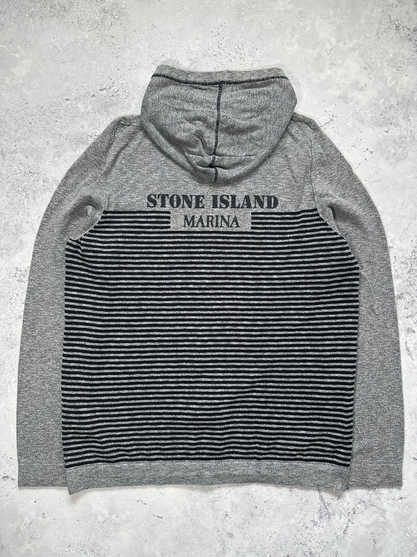 Stone Island 2017 Marina Striped Zip Hoodie (M)