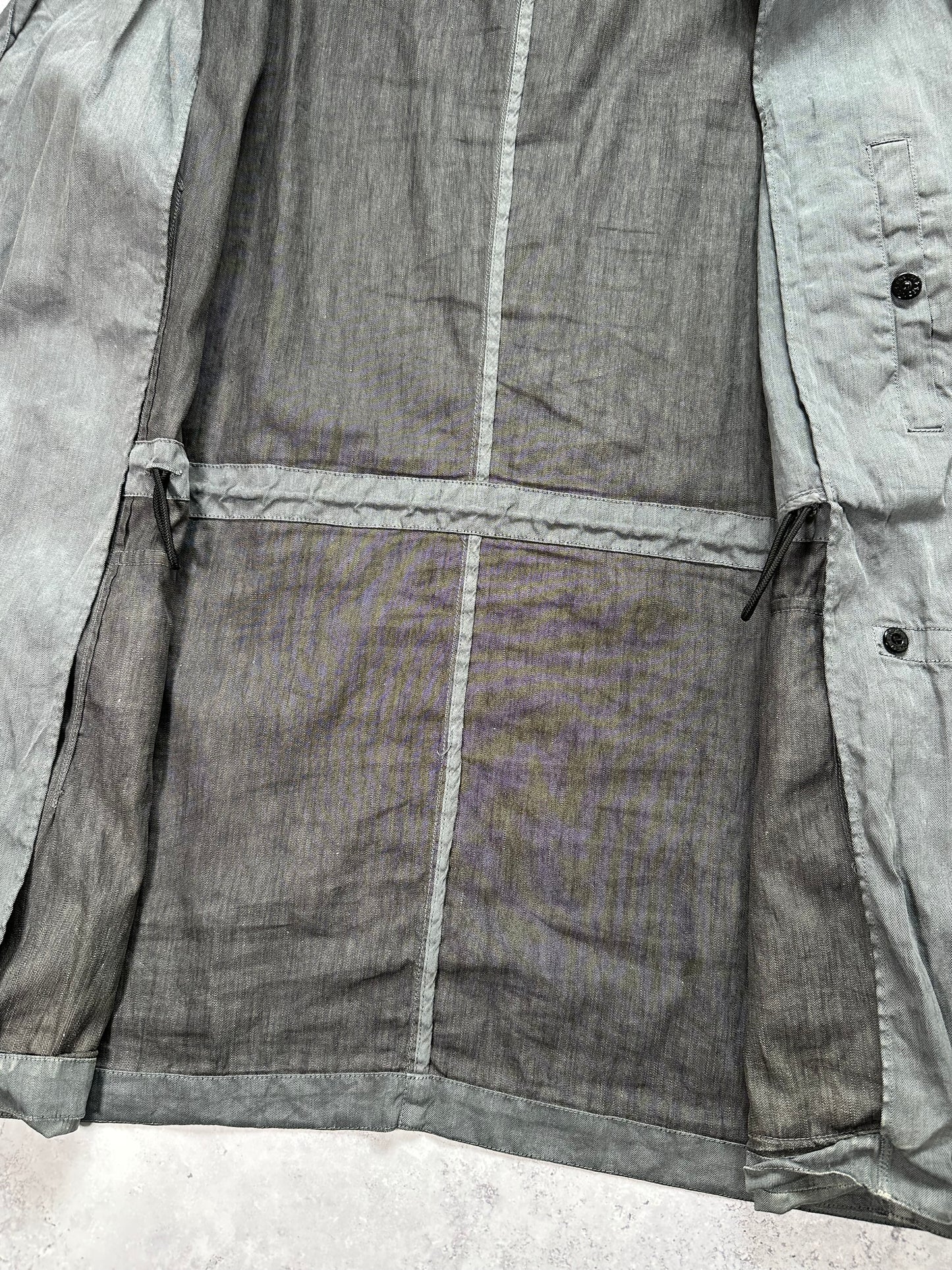 Stone Island 2011 Garment Dyed Lino Mix Parka Jacket (XXL)