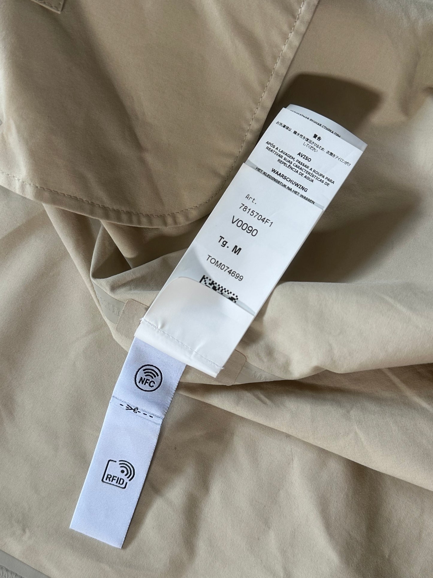 Stone Island SS2023 Ghost Piece O-Ventile Fishtail Parka Jacket (M / L)
