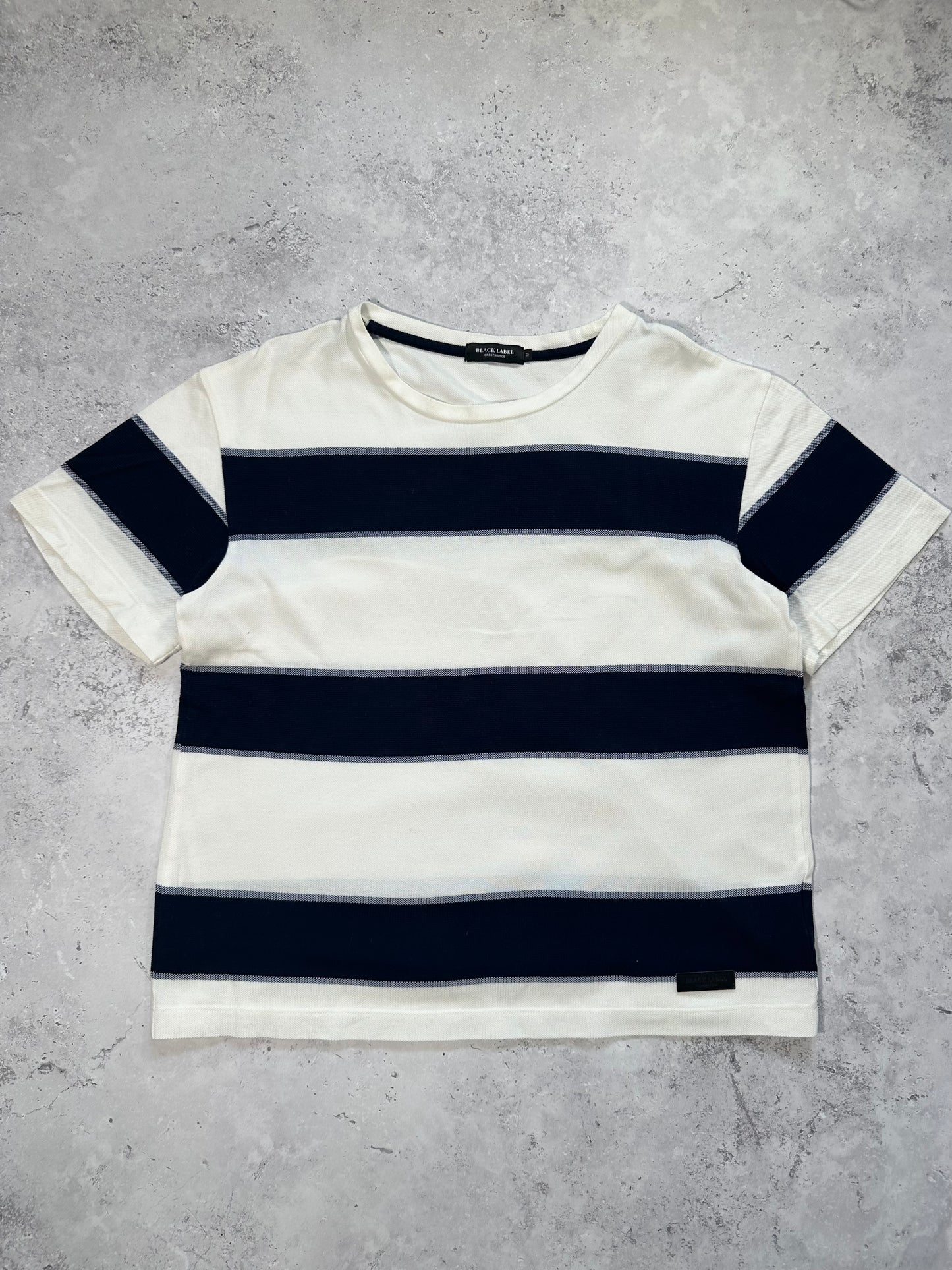 Burberry Black Label Crestbridge Piqué Stripe Tshirt