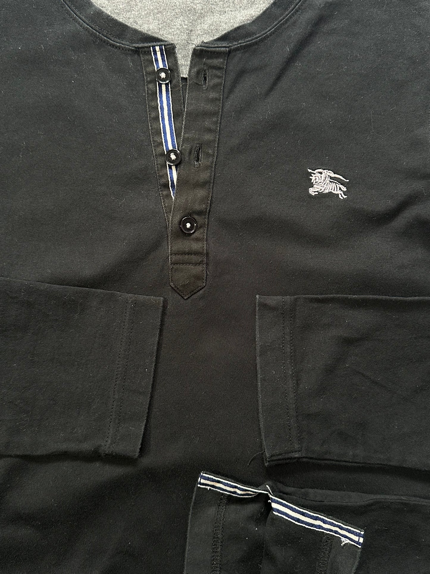 Burberry Black Label 2009 Longsleeve Henley T-shirt (S)