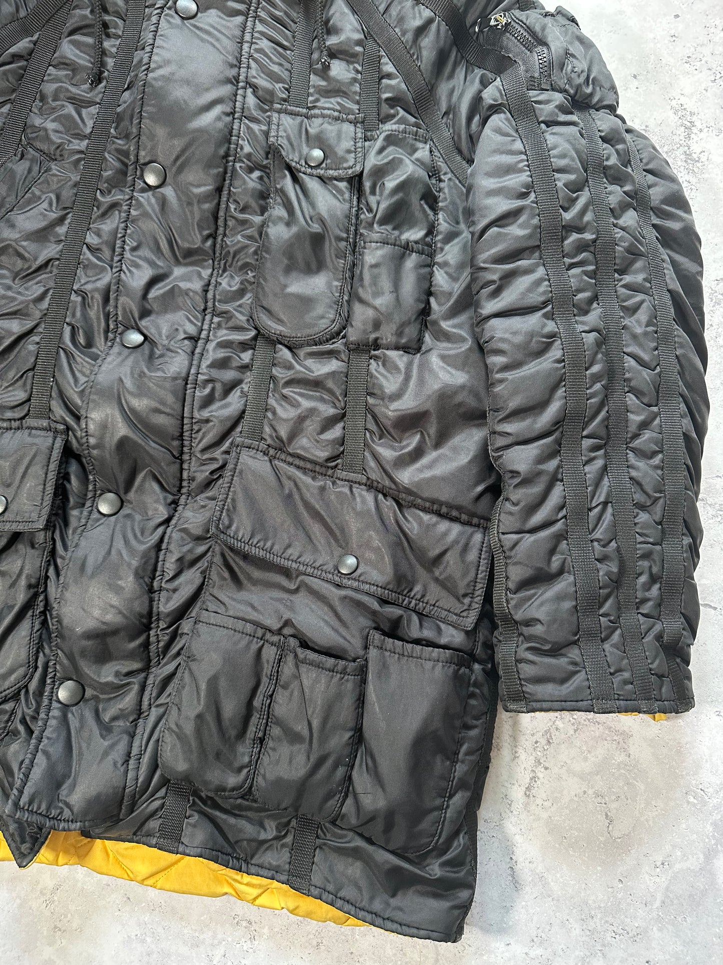 Dolce & Gabbana 2003 Bondage Cargo Black Hooded Jacket (M/L)