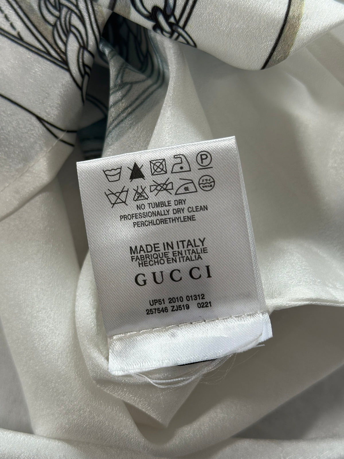 Gucci 2010 Horsebit Silk Longsleeve Shirt