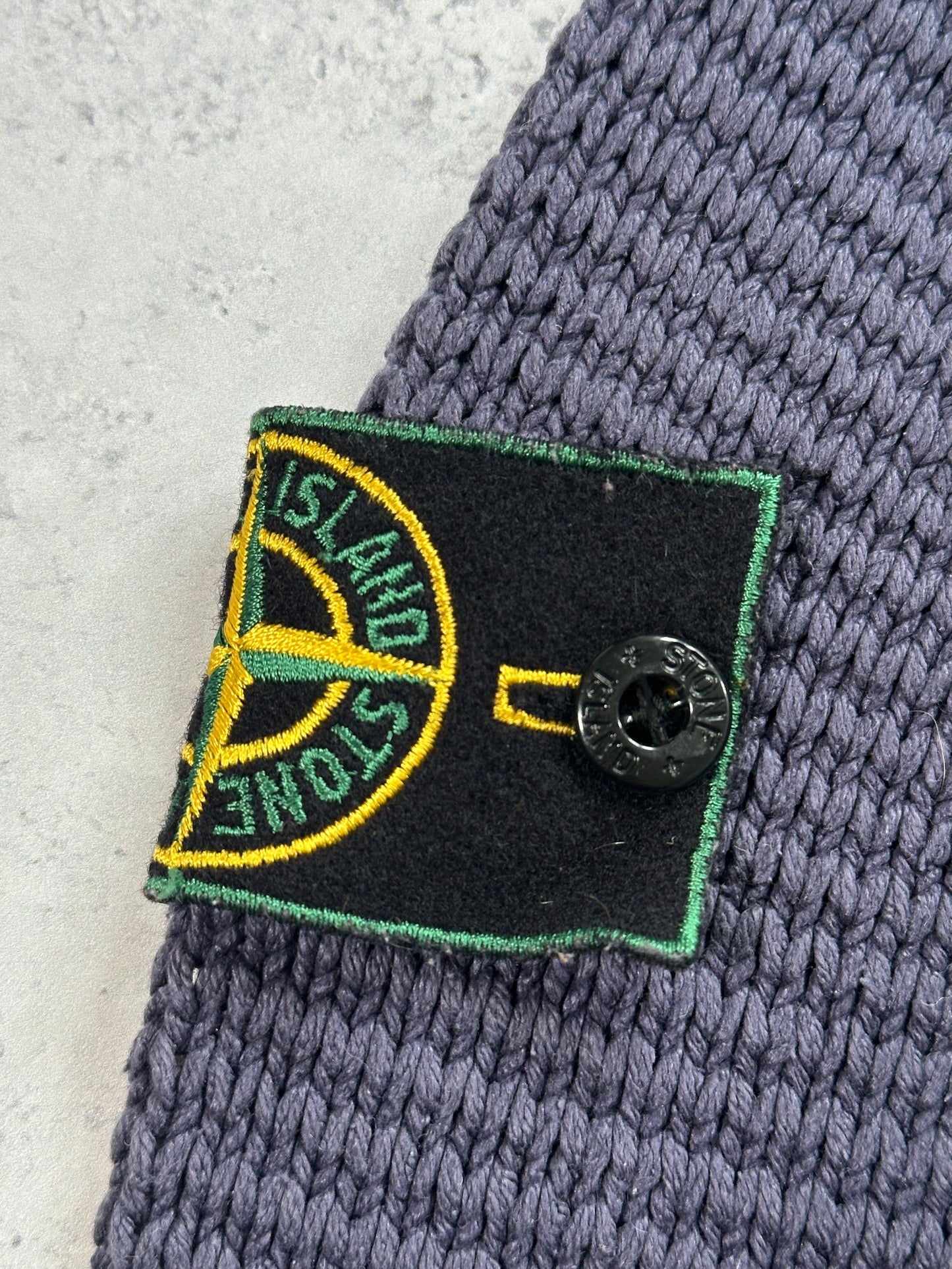 Stone Island 1999 Silk Jumper w/ Green Edge Badge