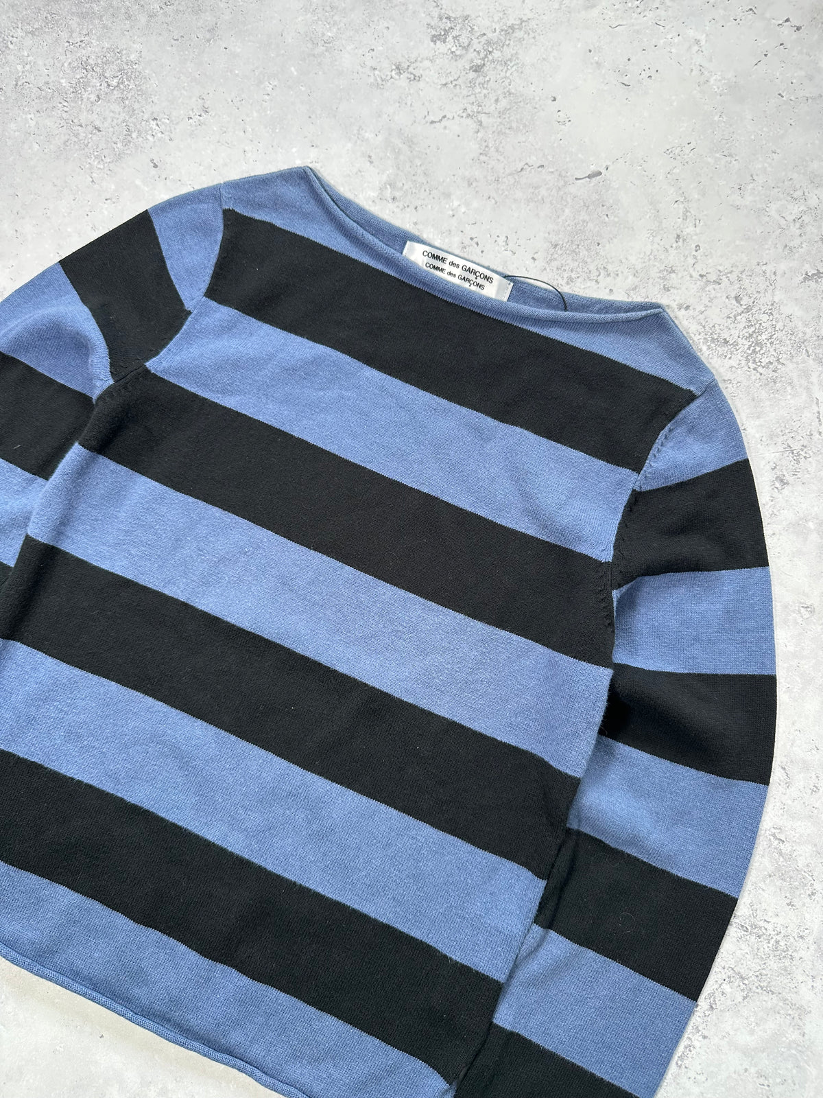 Comme des Garçons AD2005 Striped Spellout Tshirt