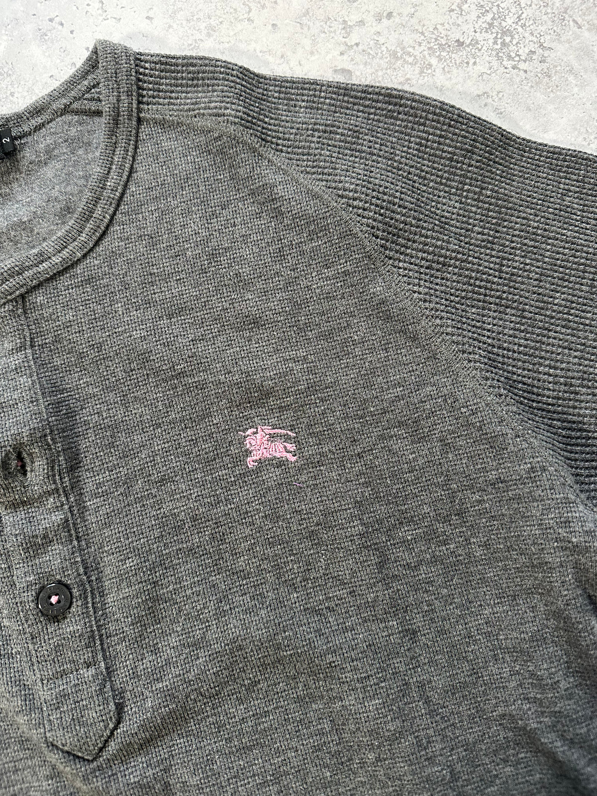 Burberry Black Label 2006 Thermal Henley Tshirt (S-XS)