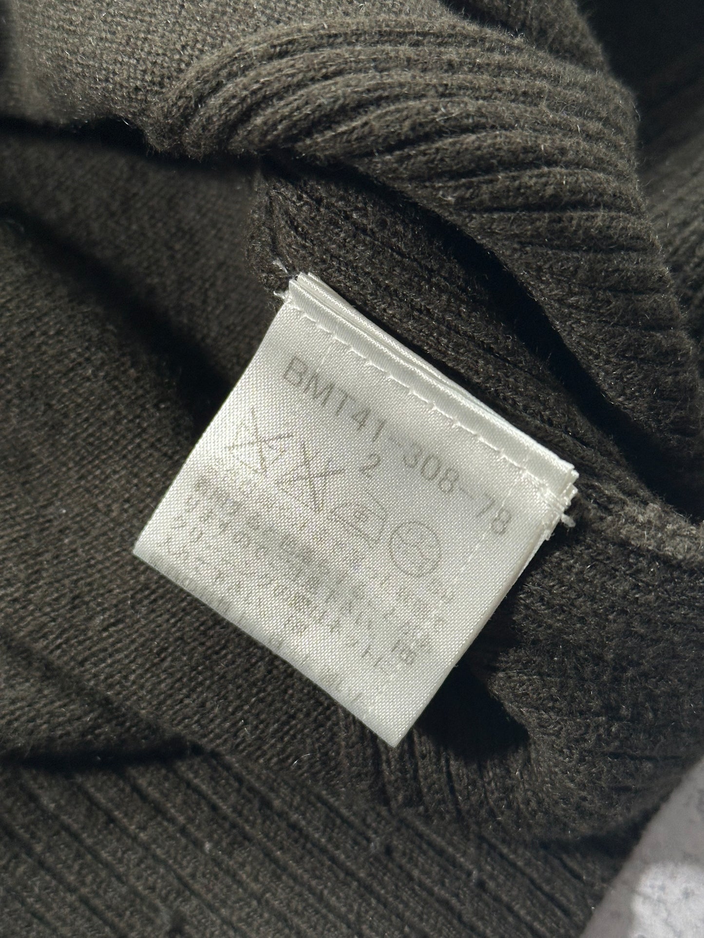 Burberry Black Label 2008 Cotton & Cashmere Shoulder Check Sweatshirt (S)