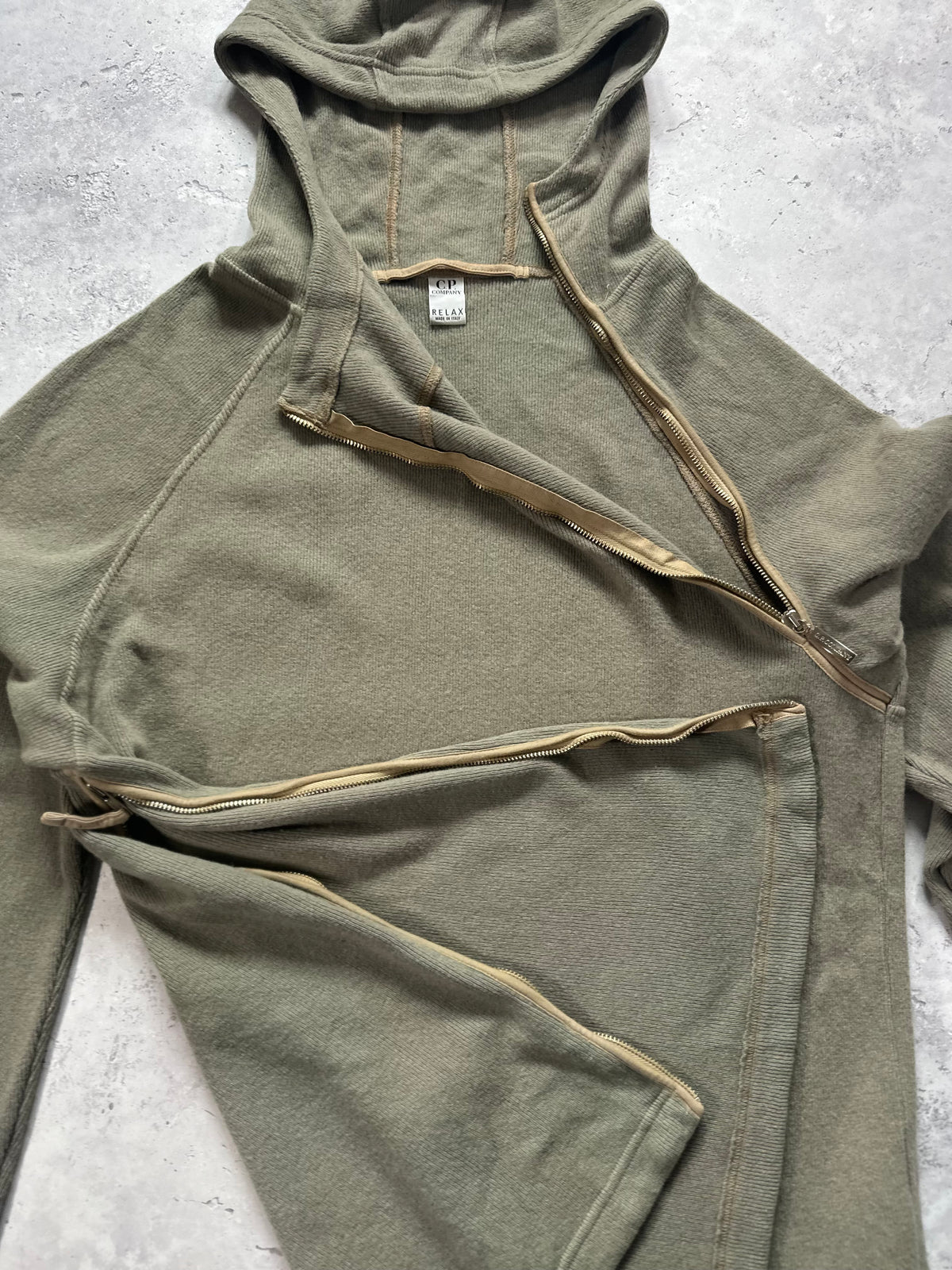 CP Company AW2000 Asymmetrical Zip Ninja Hoodie by Paul Harvey (L-XL)