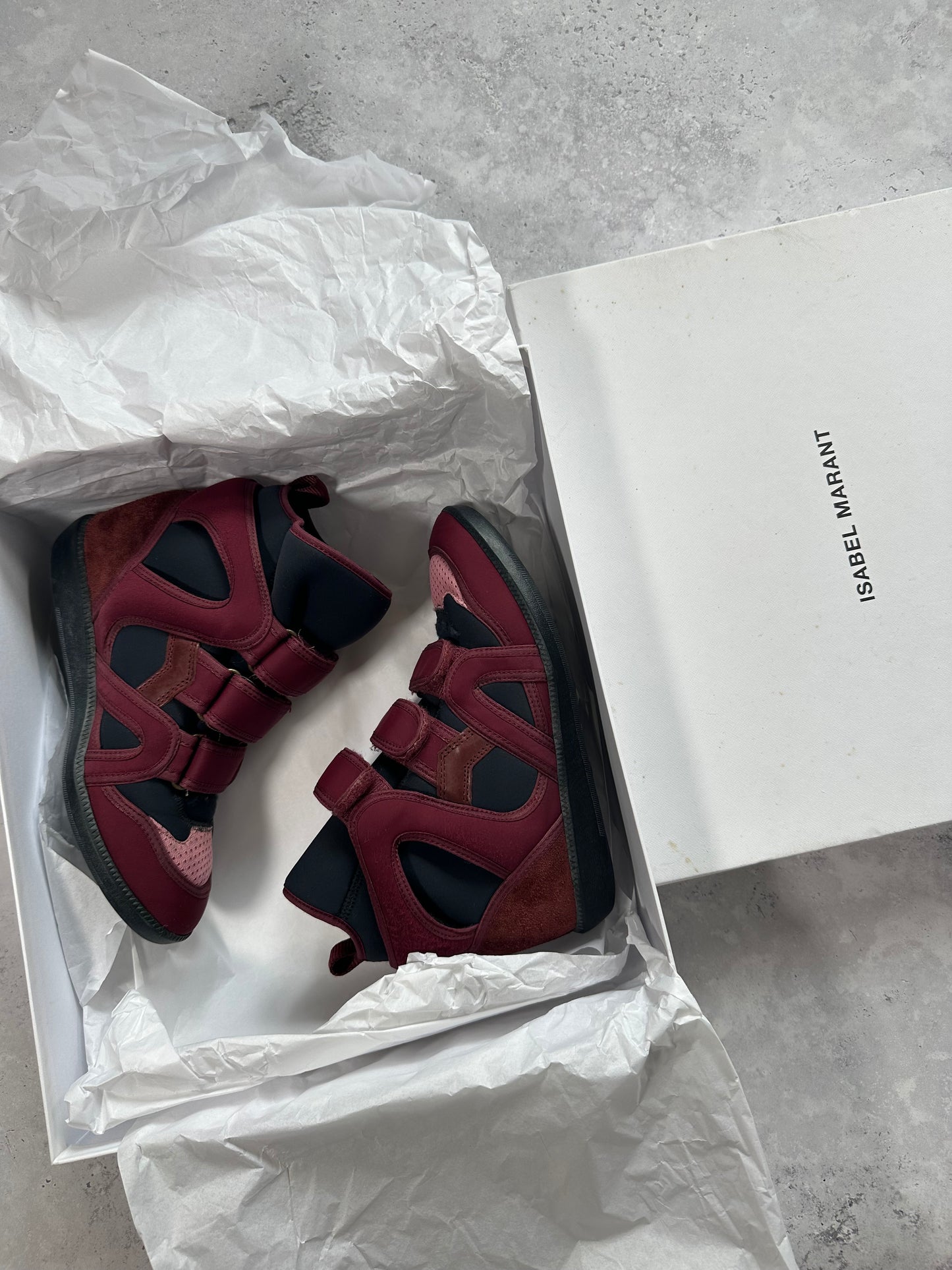Isabel Marant High Top Triple Strap Sneakers