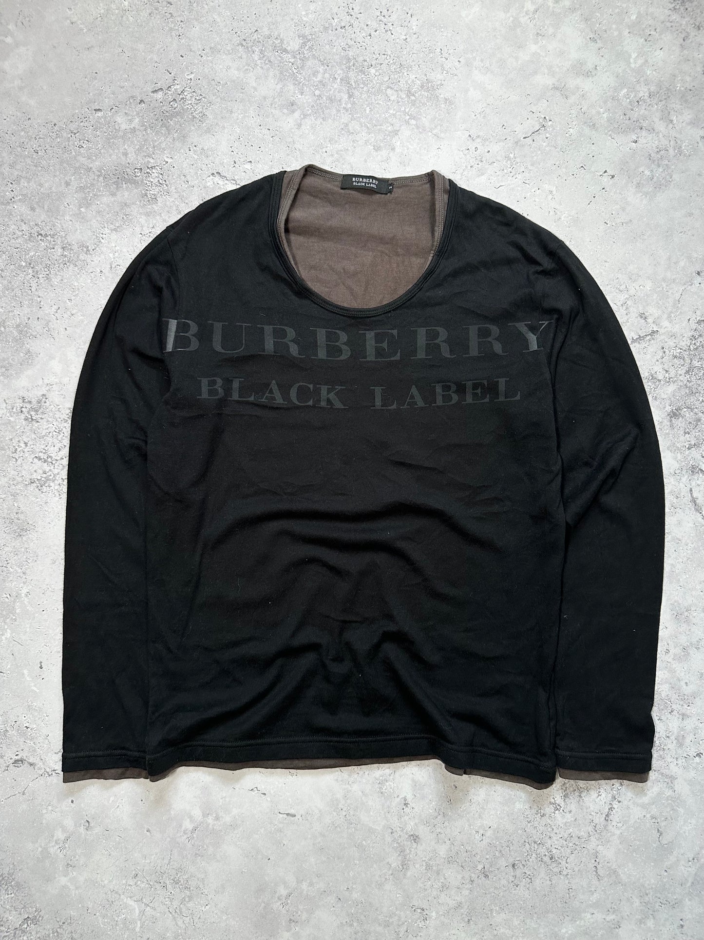 Burberry Black Label 2009 Spellout Longsleeve Tshirt (S)