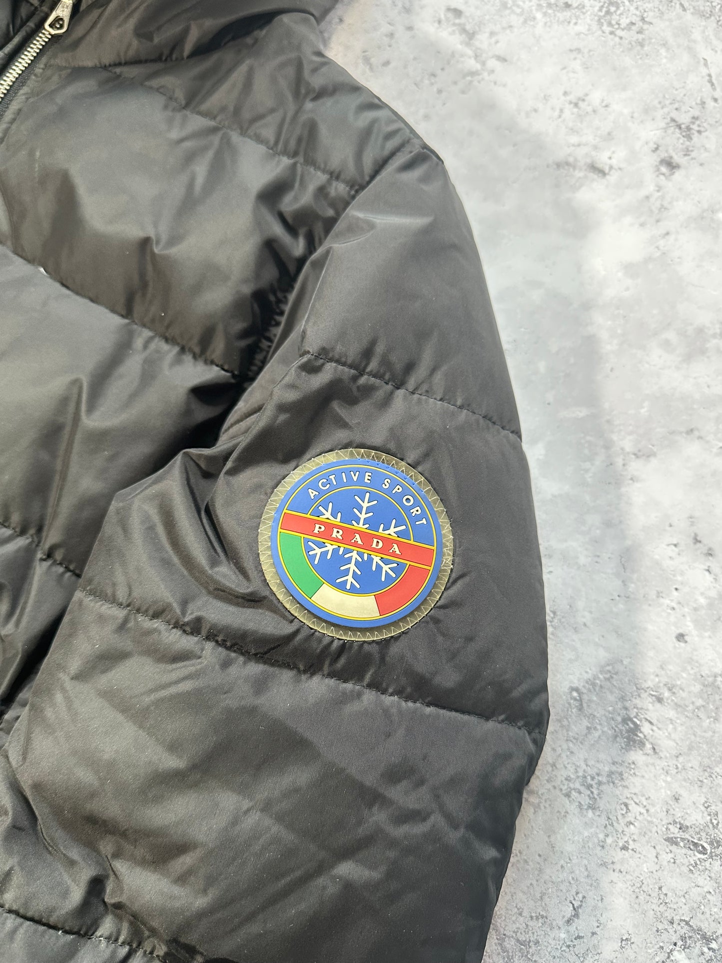 Prada Sport 2006 Luna Rossa Fur Hood Ski Puffer Jacket