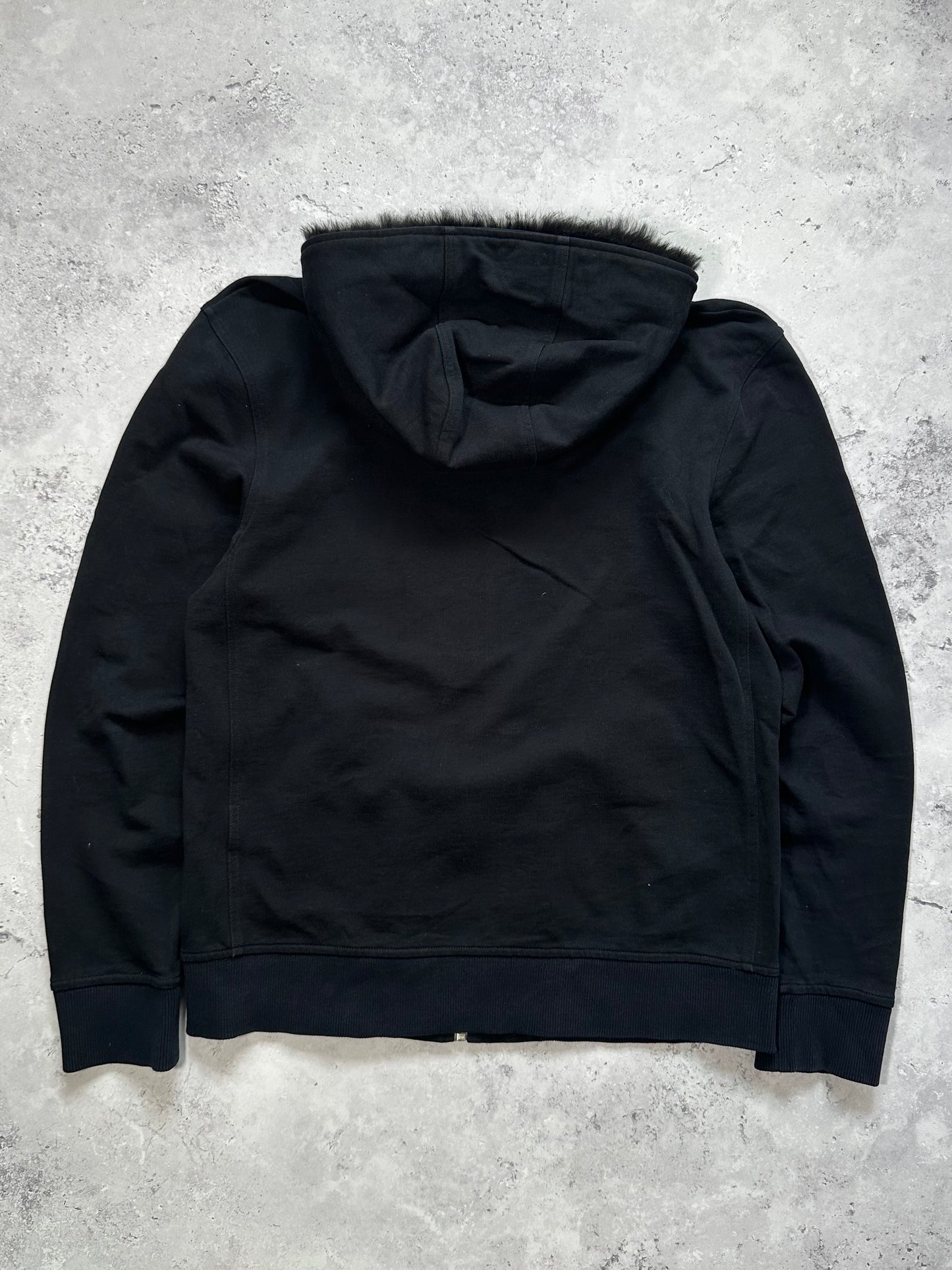Burberry Black Label 2009 Fur Hood Zip Hoodie (S)