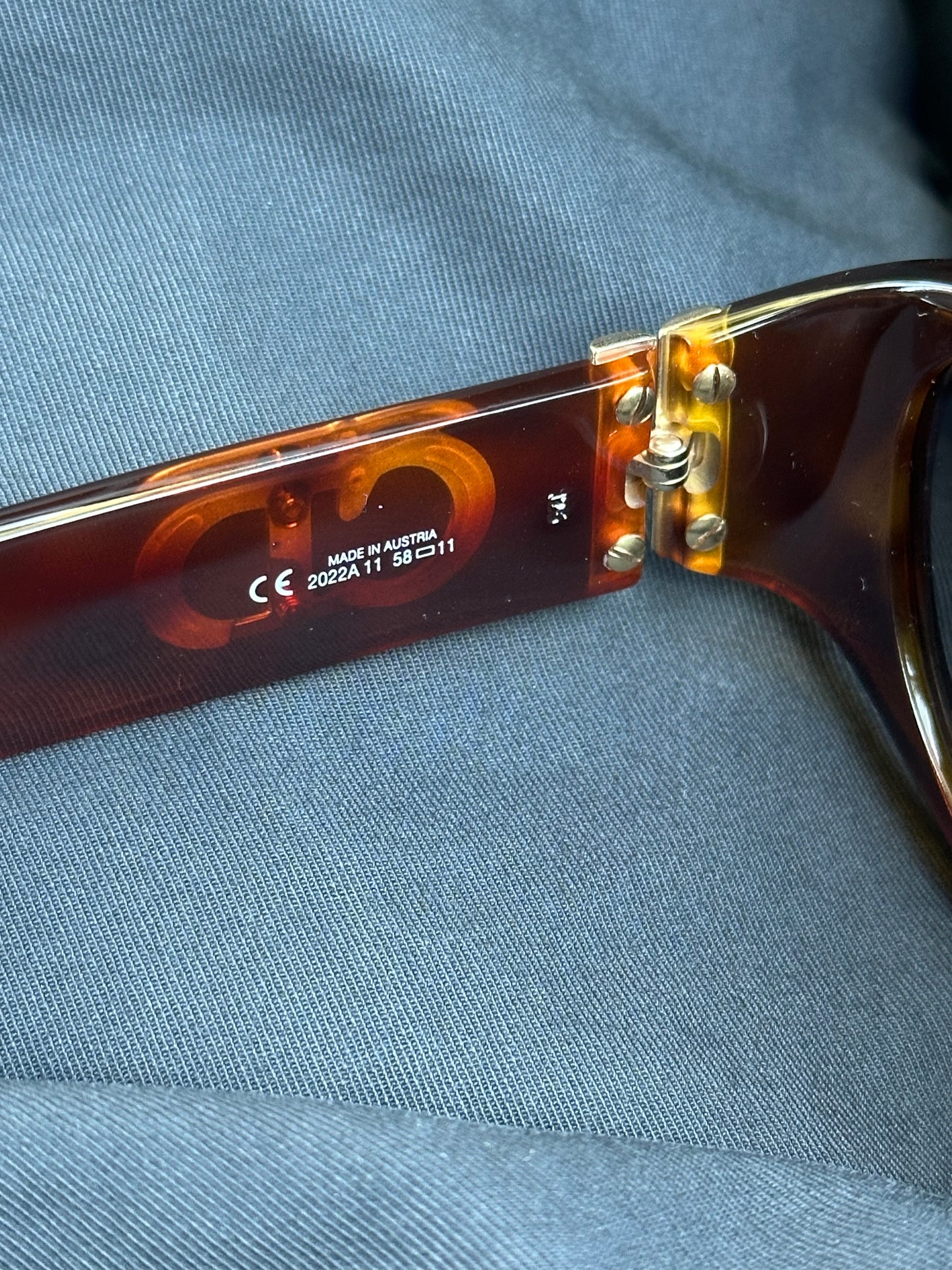 Christian Dior 1990s ‘CD’ Tortoise Shell Sunglasses