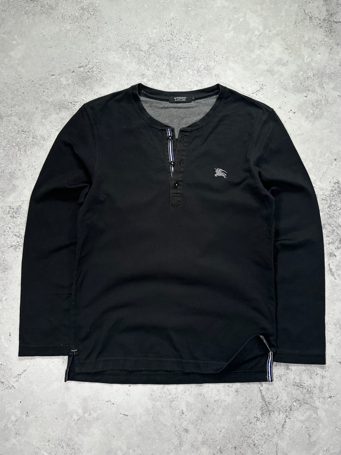 Burberry Black Label 2009 Longsleeve Henley T-shirt (S)