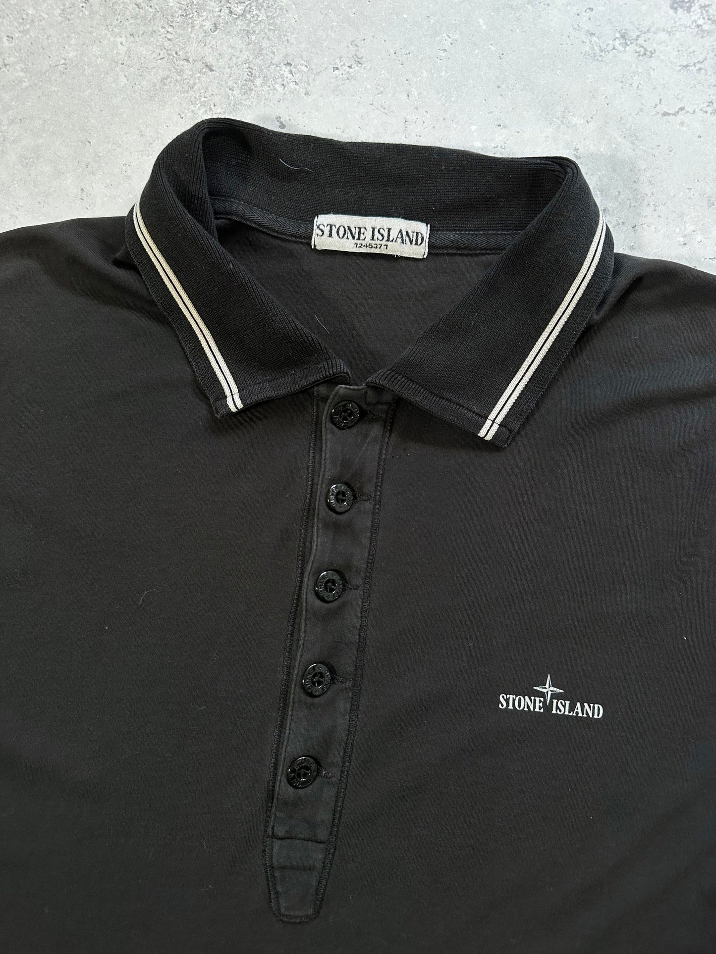 Stone Island SS2008 Spellout Polo Shirt (L)