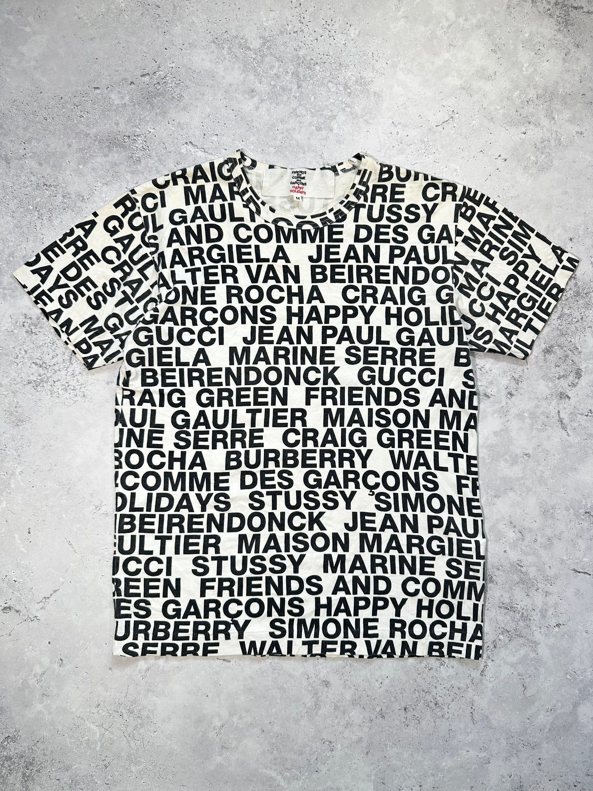 Comme des Garçons x Dover Street Market AD2018 Happy Holidays Tshirt (M)